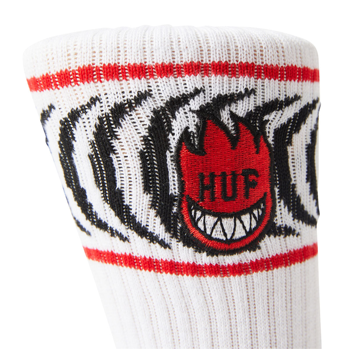 HUF x Spitfire Spiral Socks - White image 3