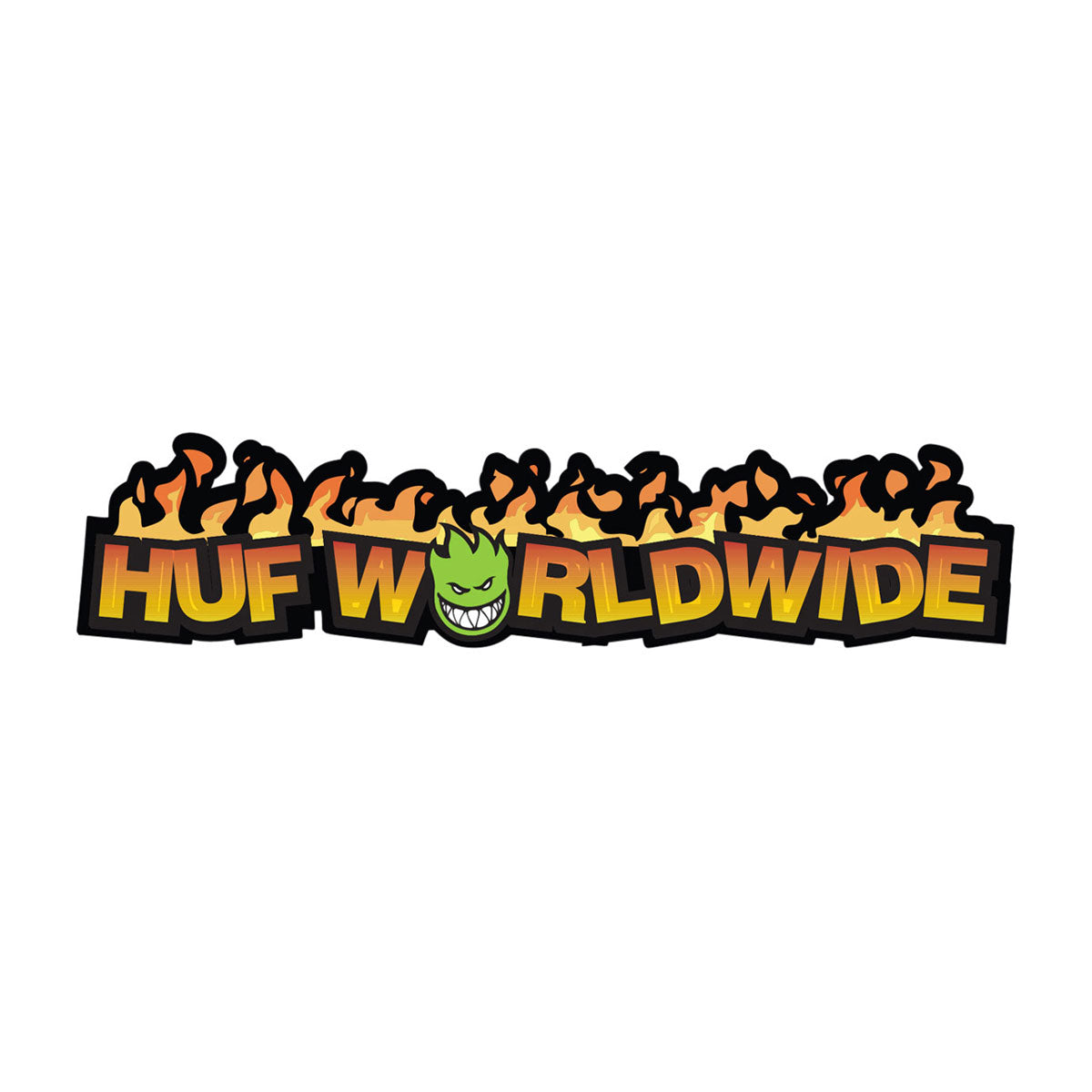 HUF x Spitfire In Flames Sticker - Multi image 1