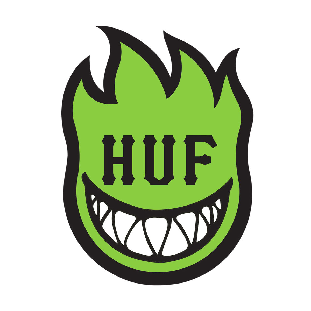 HUF x Spitfire XL Bighead Sticker - Huf Green image 1