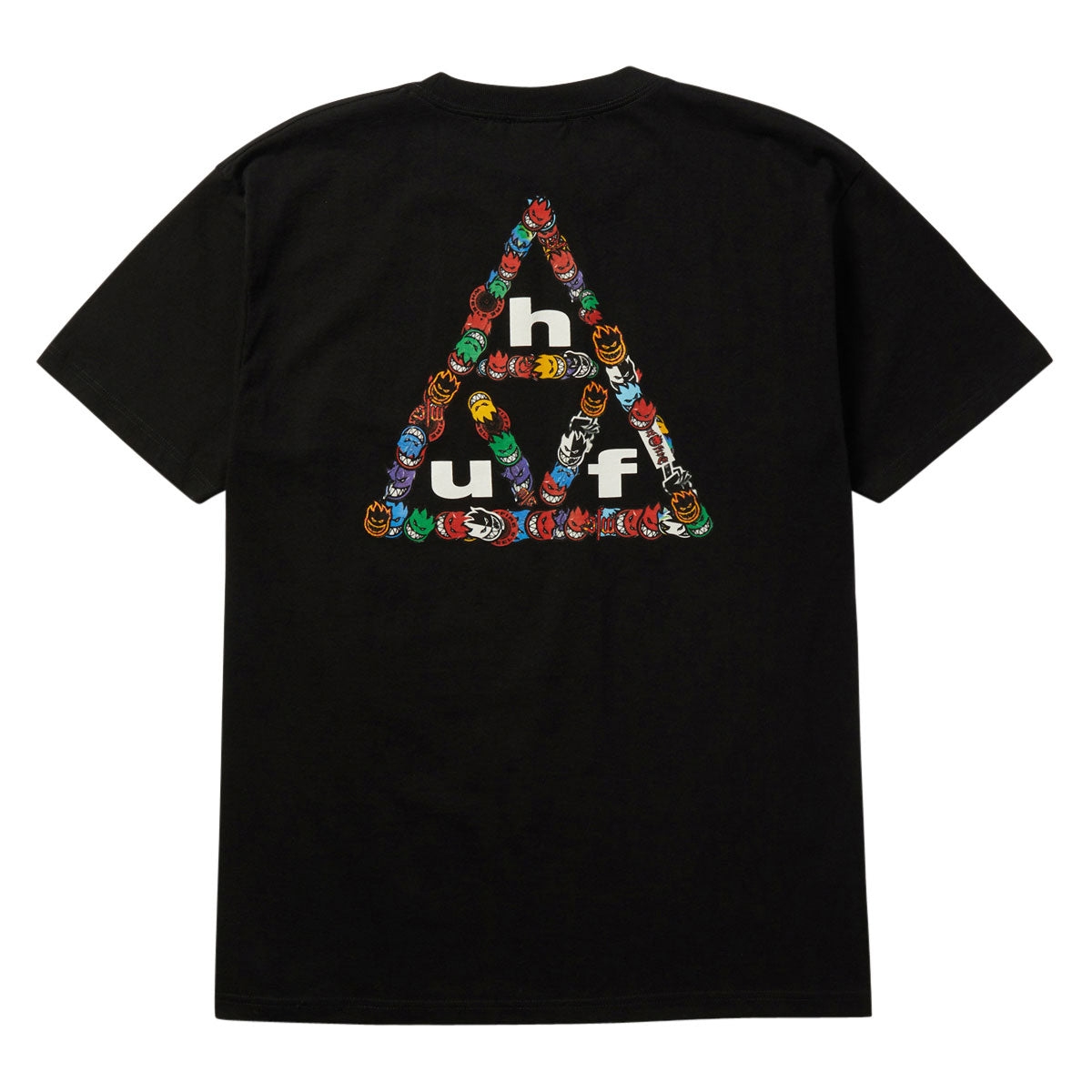 HUF x Spitfire Sticker TT T-Shirt - Black image 1