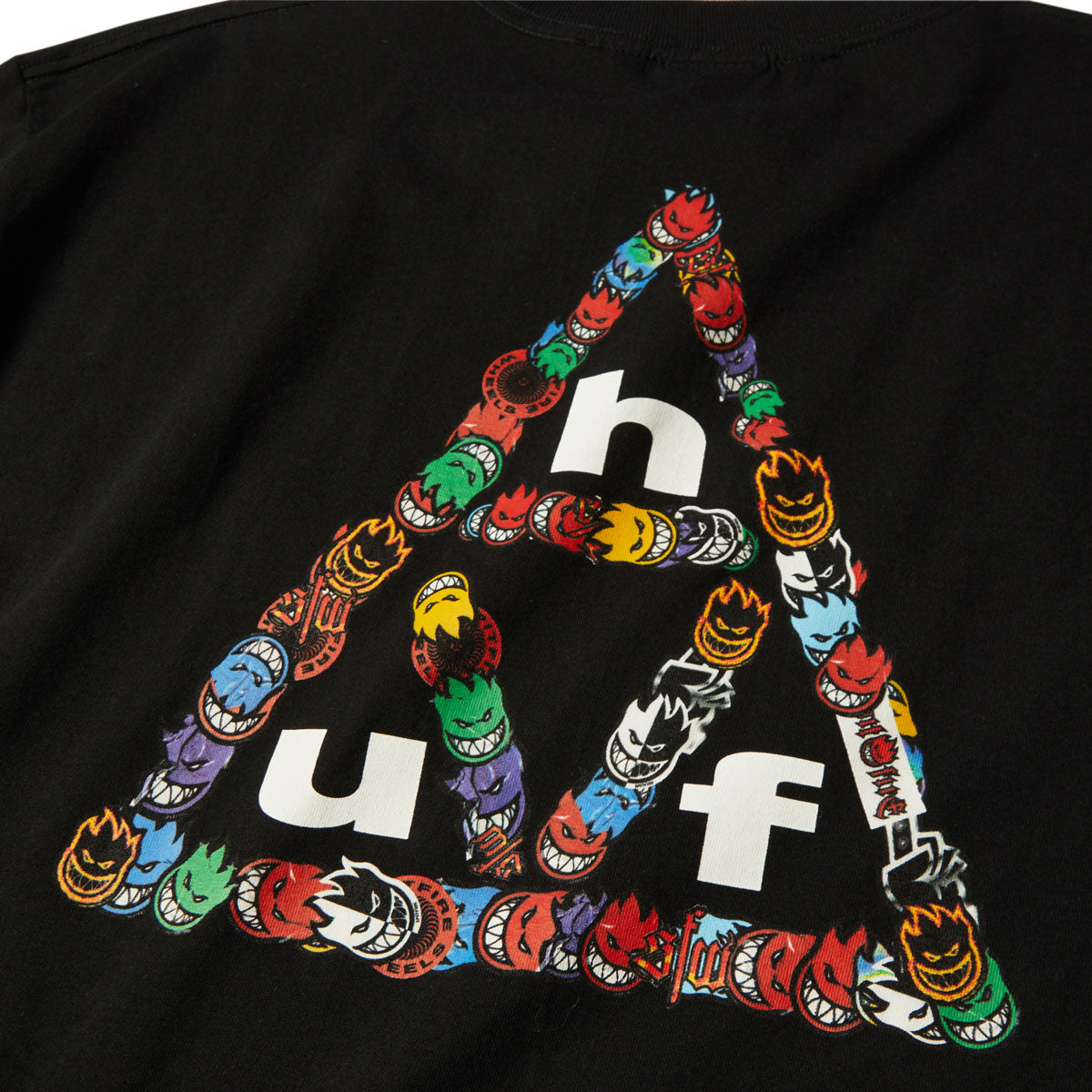 HUF x Spitfire Sticker TT T-Shirt - Black image 3