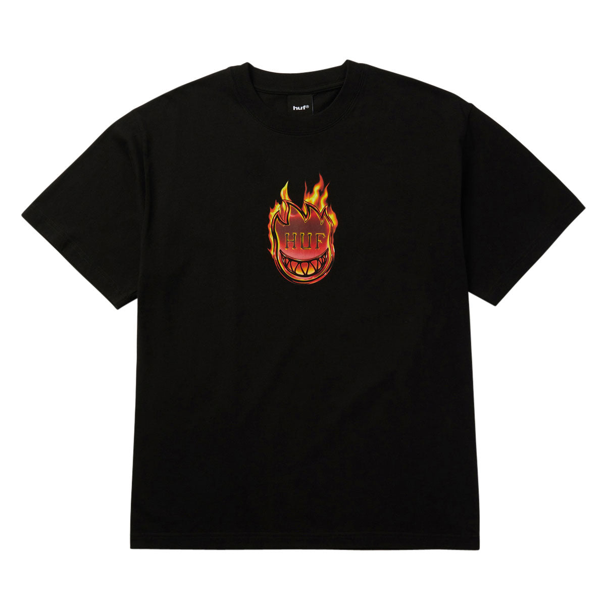 HUF x Spitfire Flame Galaxies T-Shirt - Black image 1