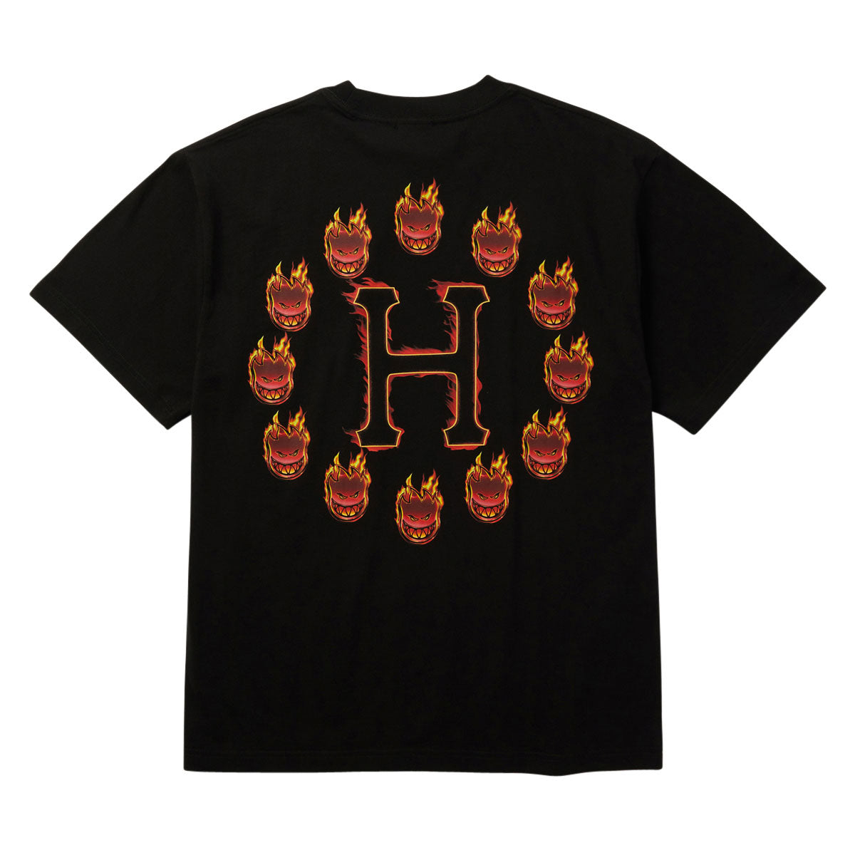 HUF x Spitfire Flame Galaxies T-Shirt - Black image 2