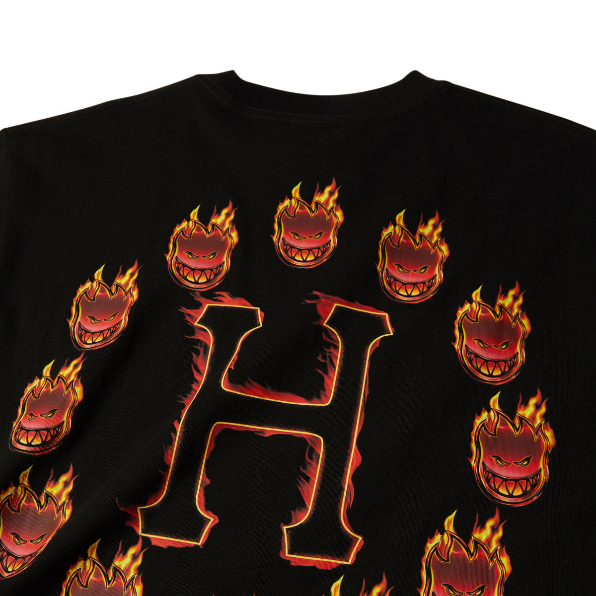 HUF x Spitfire Flame Galaxies T-Shirt - Black image 3