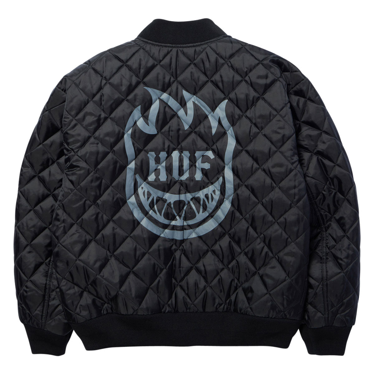 HUF x Spitfire Reversible Plaid Jacket - Navy/Black image 4