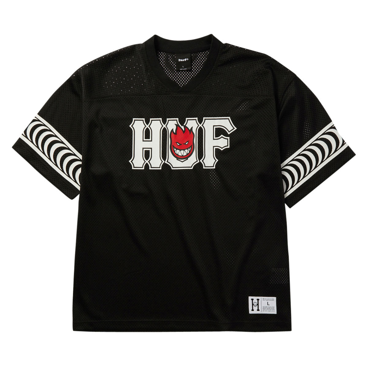 HUF x Spitfire End Zone Jersey - Black image 1