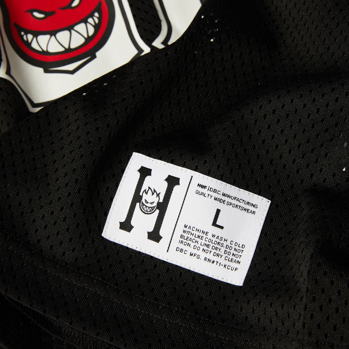 HUF x Spitfire End Zone Jersey - Black image 4