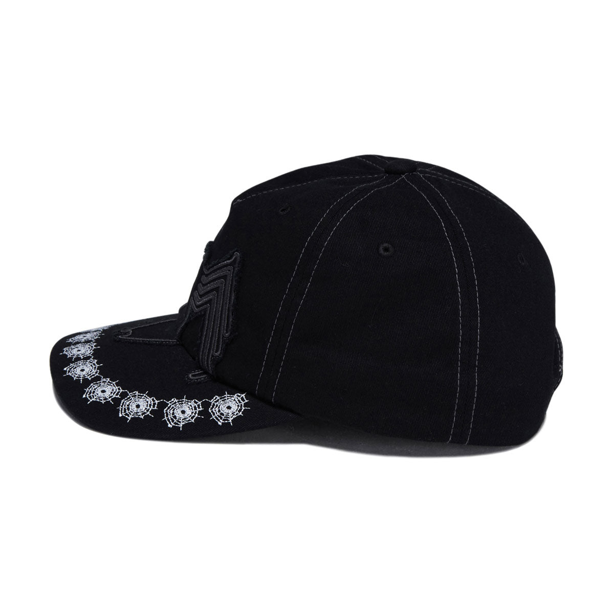 HUF x Spiderman Venom Washed Snapback Hat - Washed Black image 3