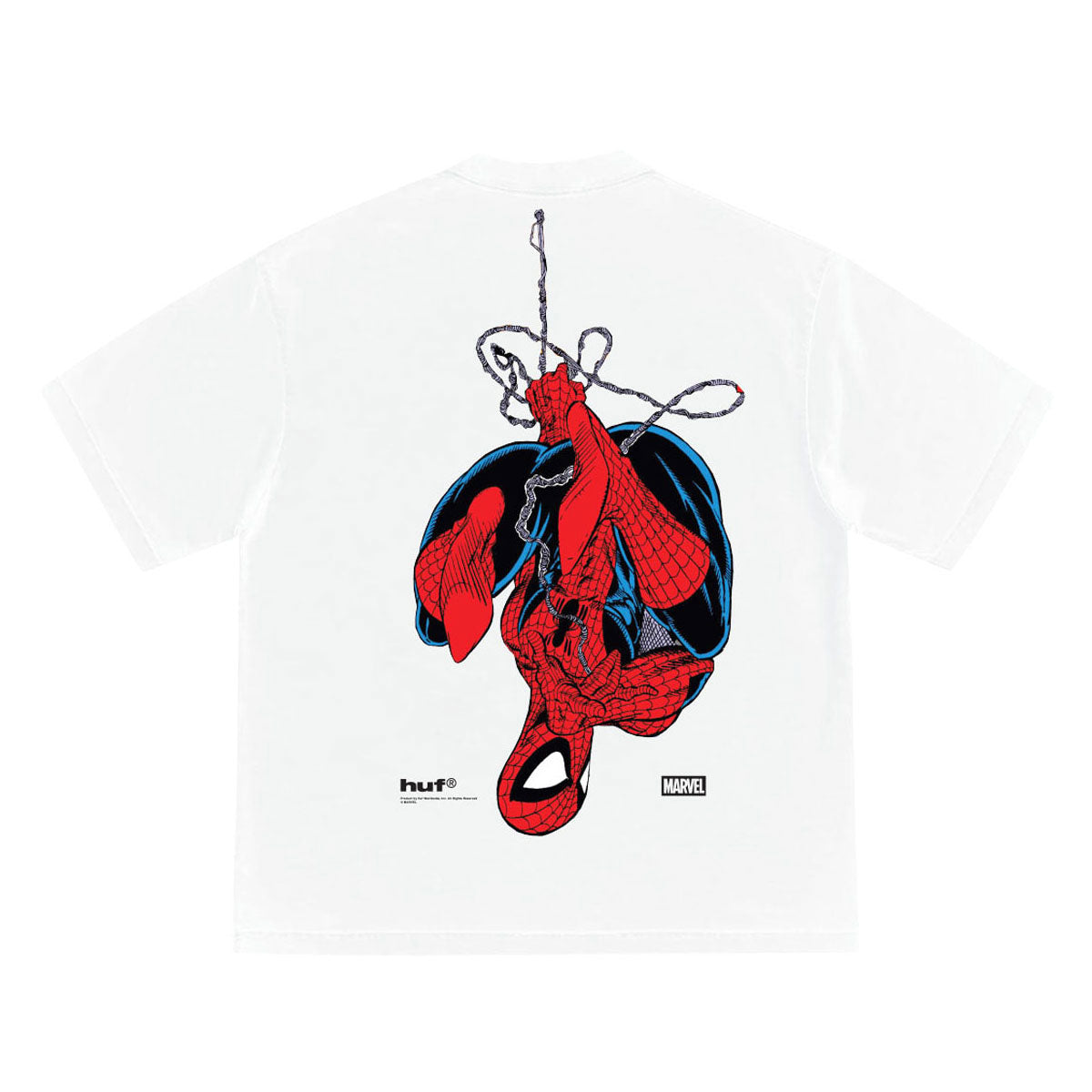 HUF x Spiderman Upside Down T-Shirt - White image 2