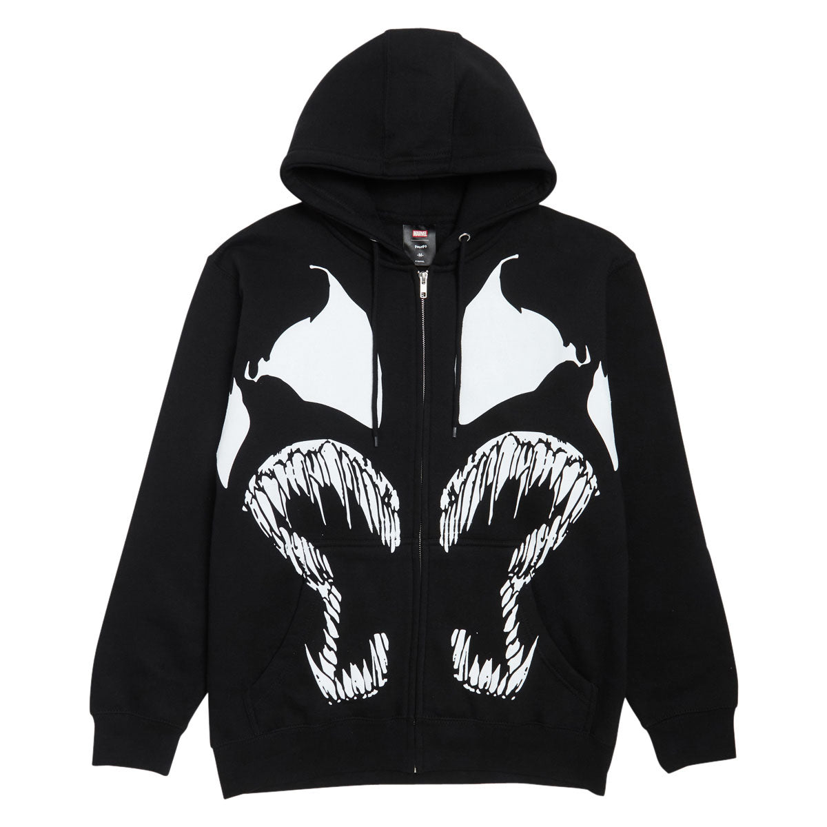 HUF x Spiderman Symbiosis Full Zip Hoodie - Black image 1