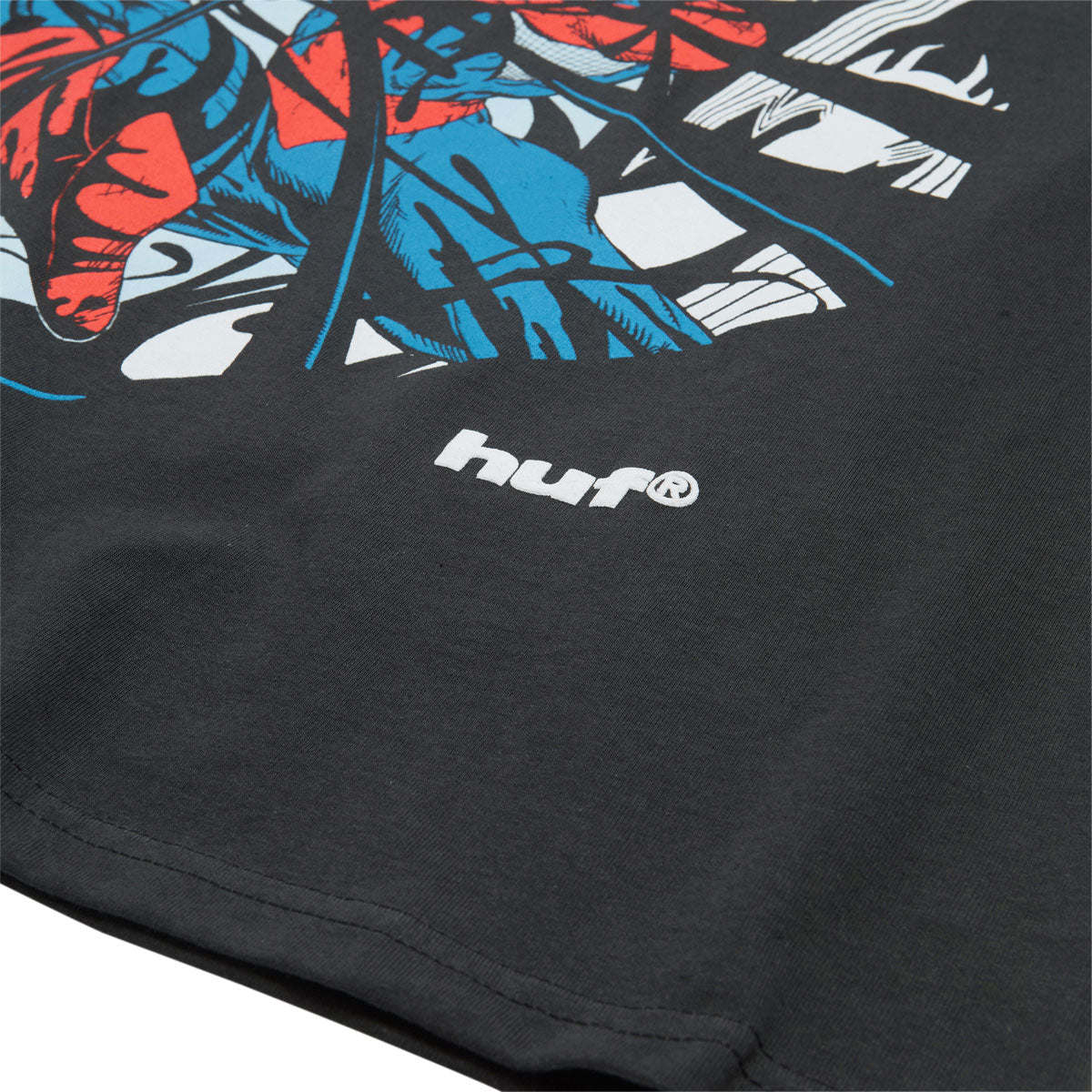 HUF x Spiderman Entangled Washed T-Shirt - Washed Black image 2