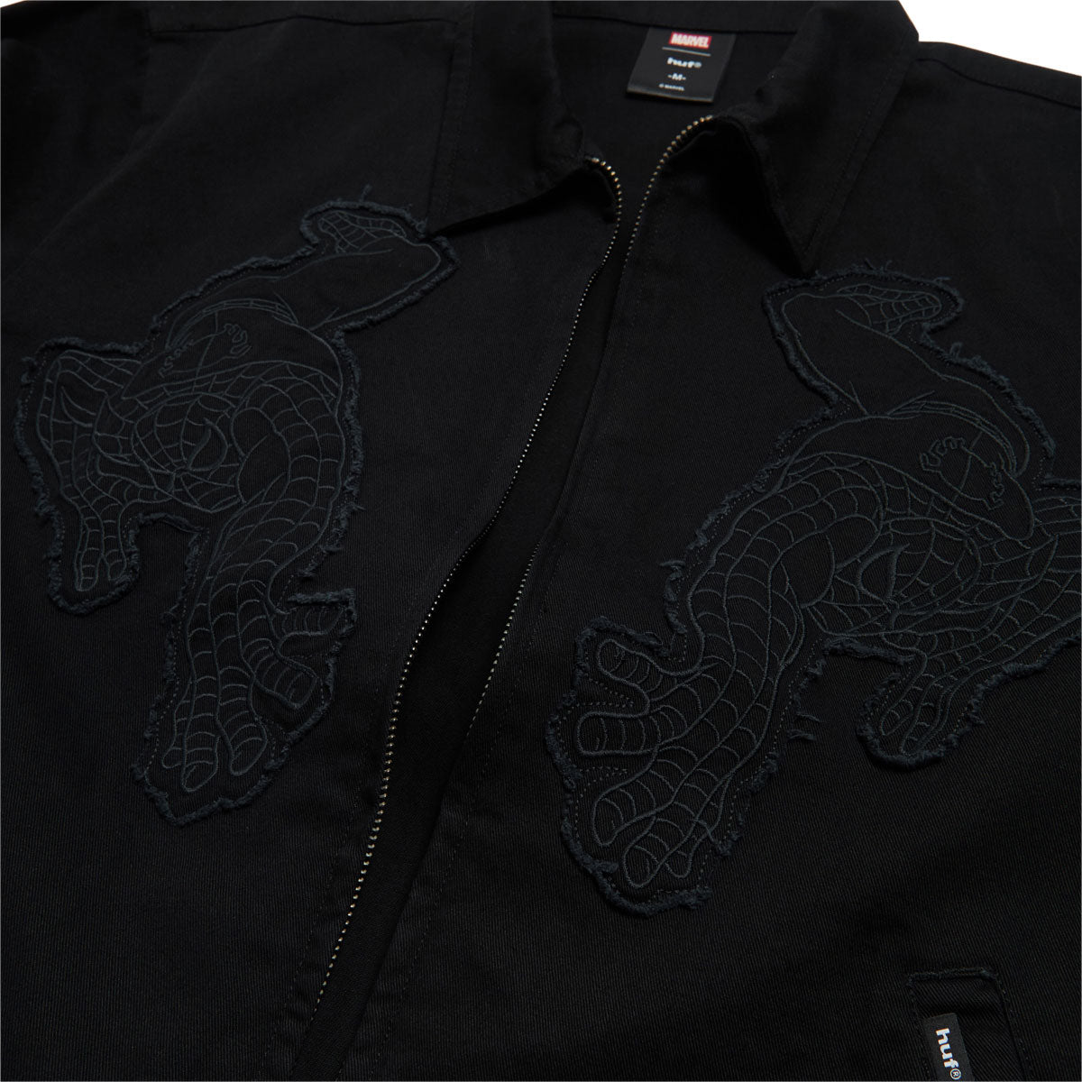 HUF x Spiderman Work Jacket - Black image 4