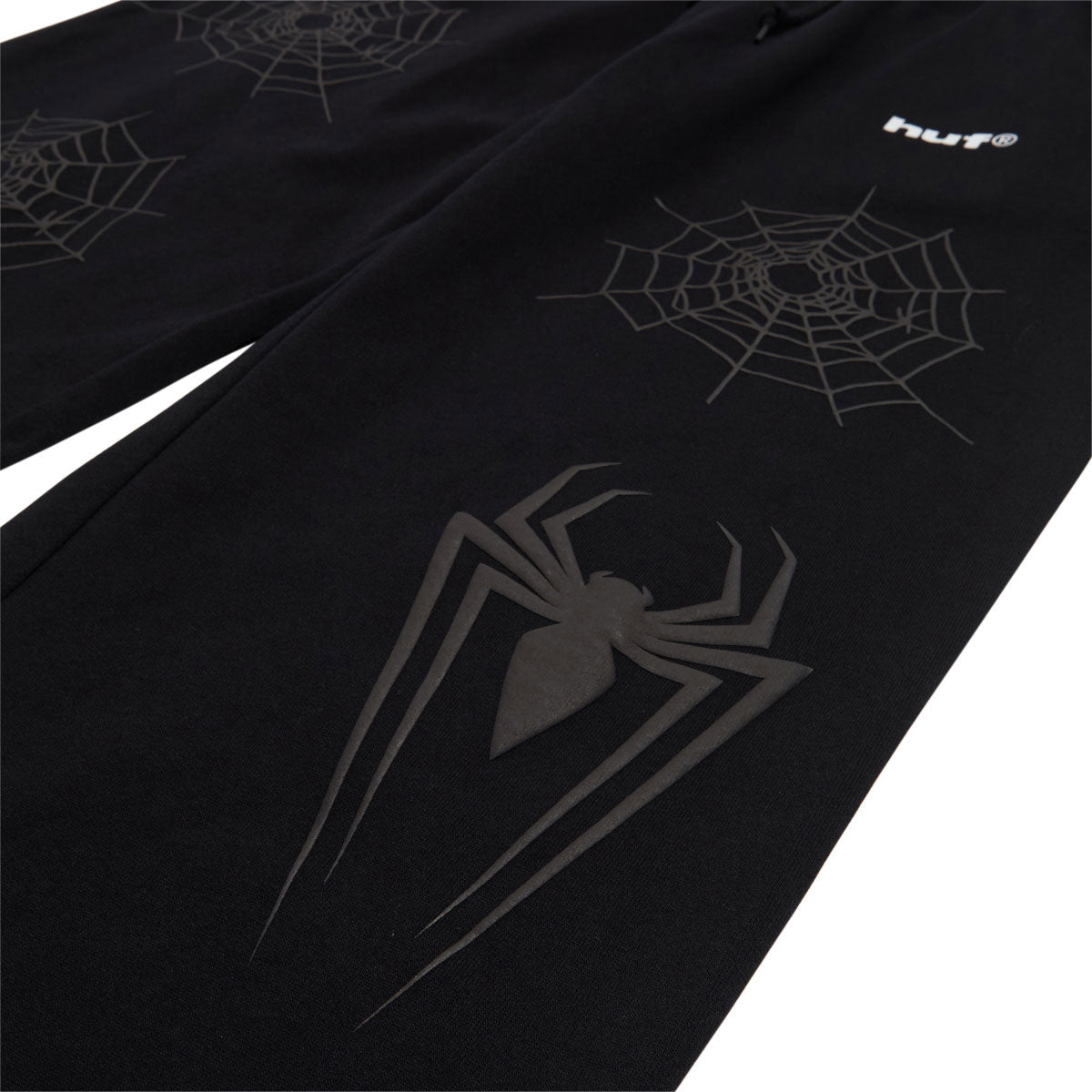 HUF x Spiderman Fleece Pants - Black image 3