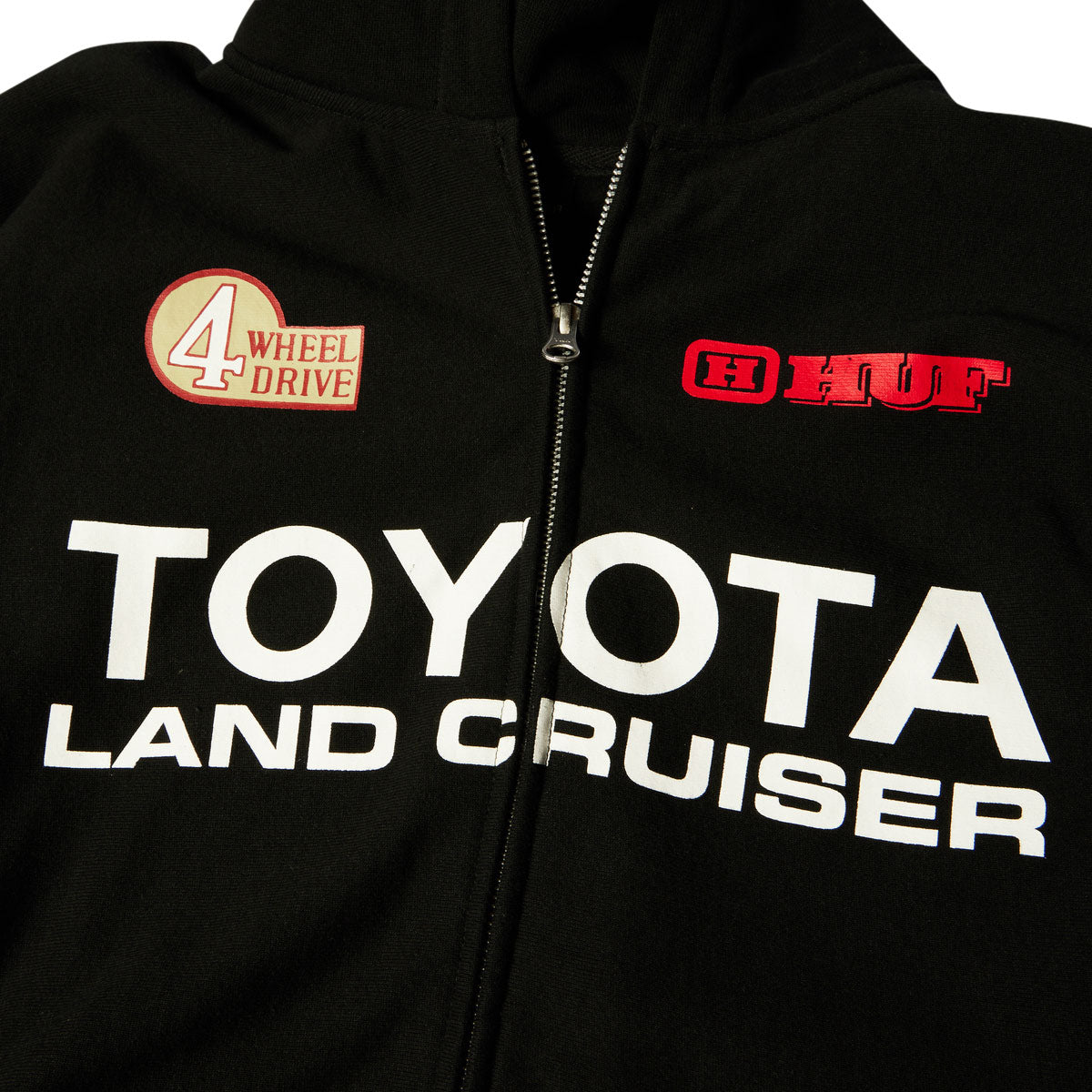 HUF x Toyota Land Cruiser Heavyweight Full Zip Hoodie - Black image 3