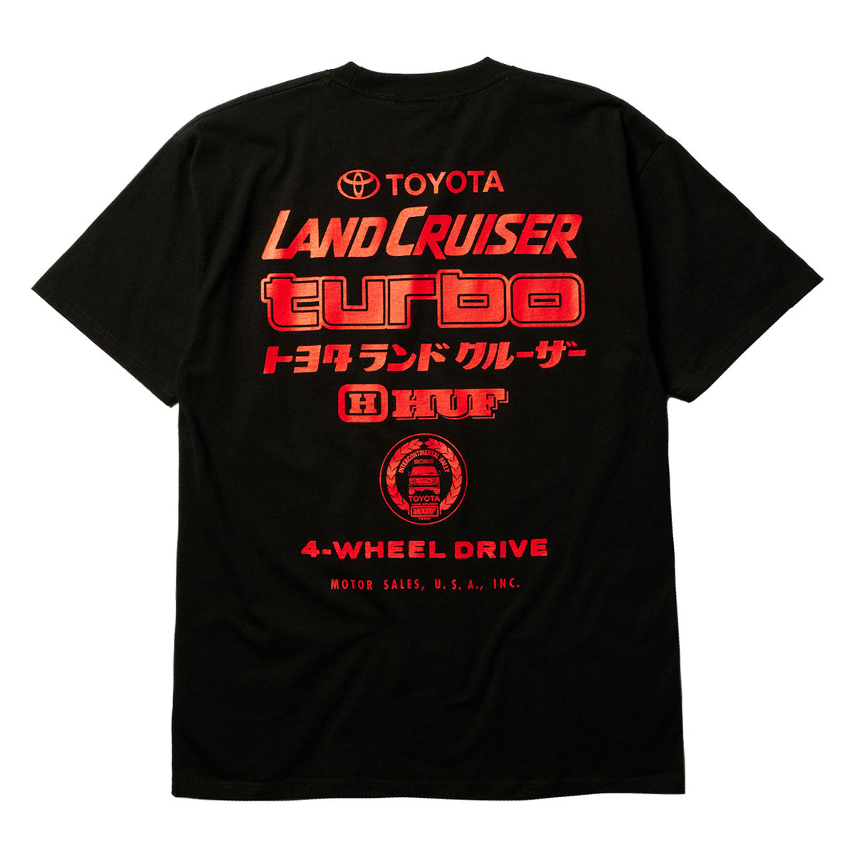 HUF x Toyota Land Cruiser Turbo T-Shirt - Black image 2