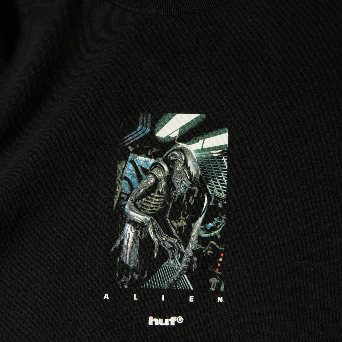 HUF x Aliens Scream T-Shirt - Black image 3