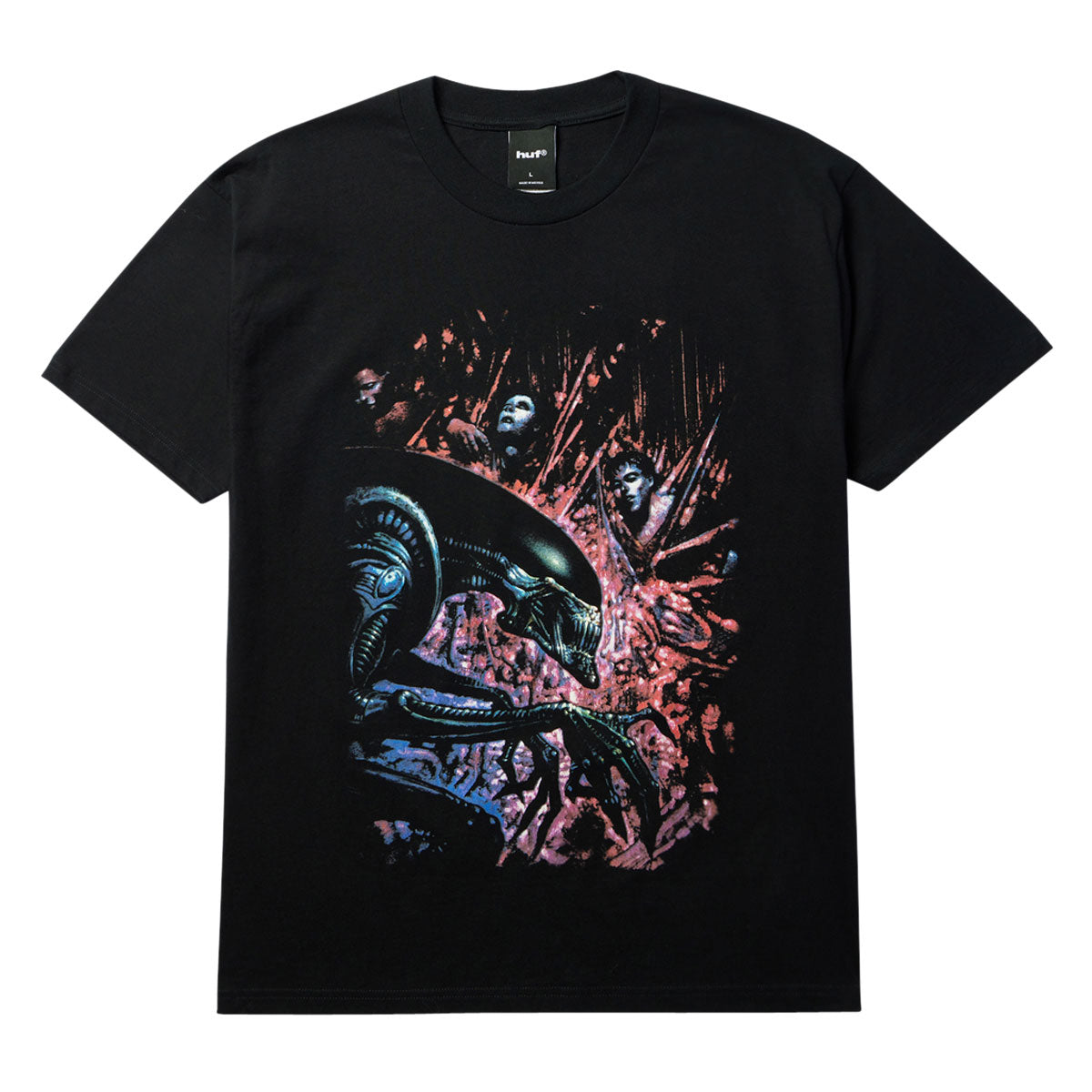 HUF x Aliens Manifest T-Shirt - Black image 1