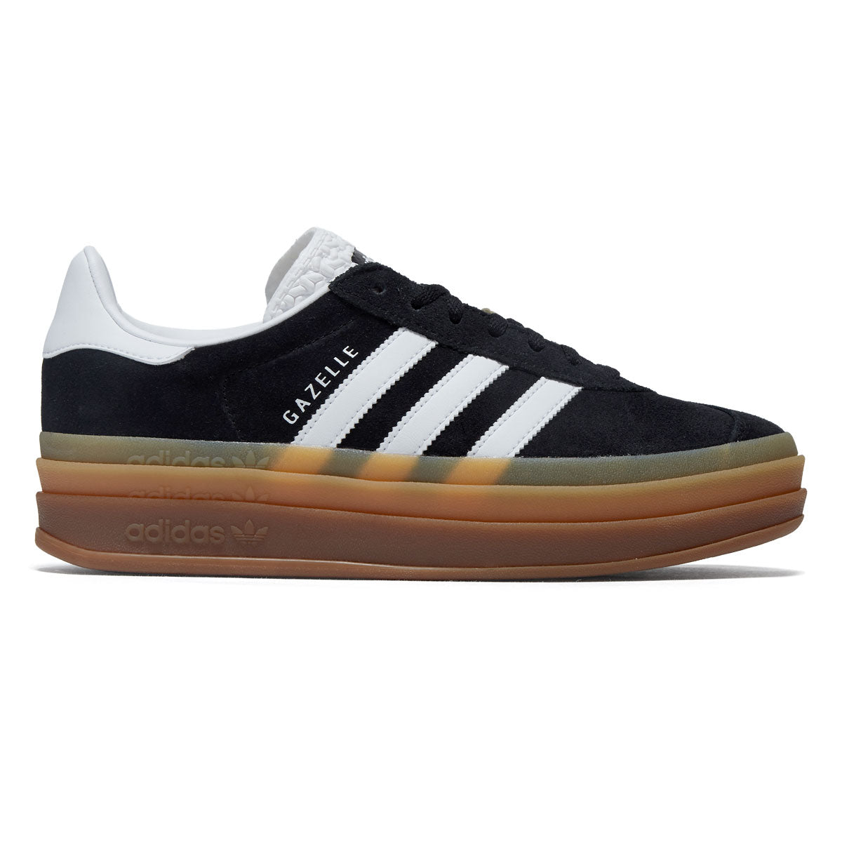 Adidas Womens Gazelle Bold Shoes - Core Black/Ftwr White/Ftwr White image 1
