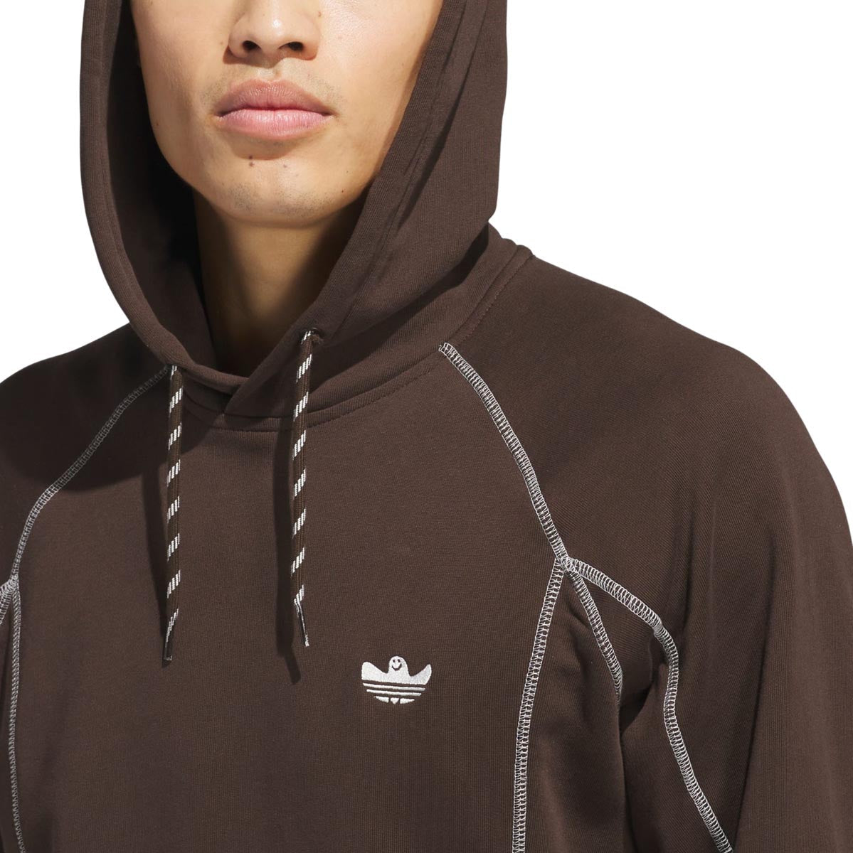 Adidas Shmoo Fw Hoodie - Dark Brown/Core White image 4