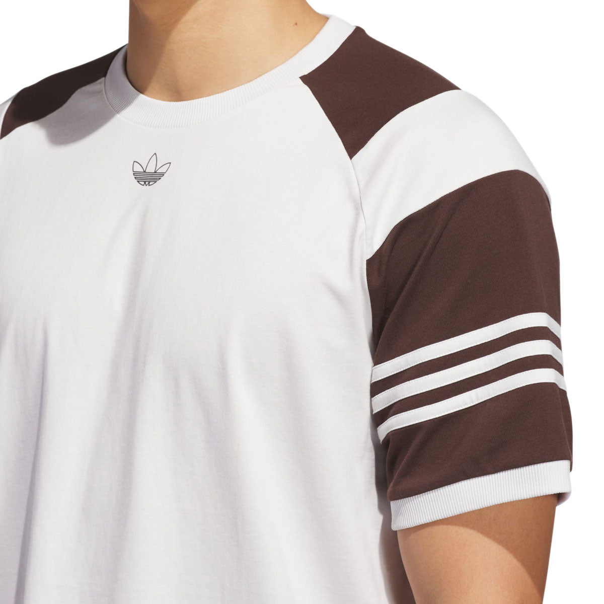 Adidas Tyshawn T-Shirt - Crystal White/Dark Brown image 5