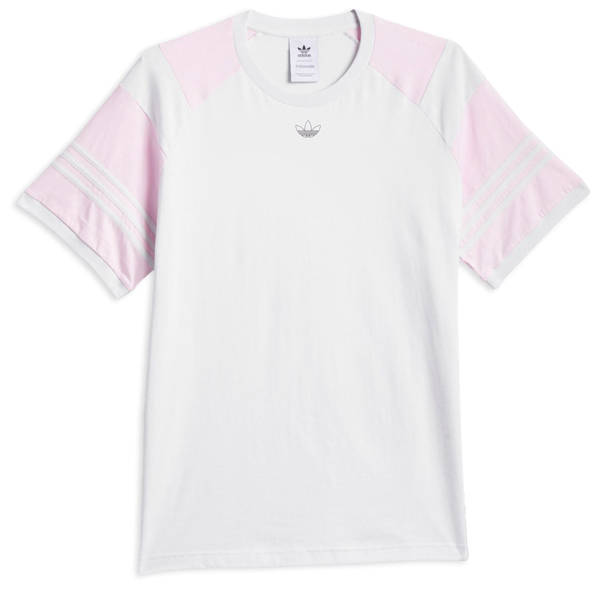 Adidas Tyshawn T-Shirt - Crystal White/Pink image 1