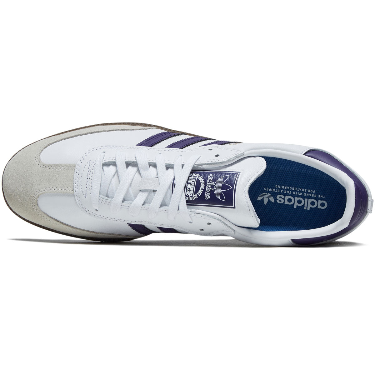 Adidas Samba Adv Shoes - Ftwr White/Core Purple/Gold Metallic image 3