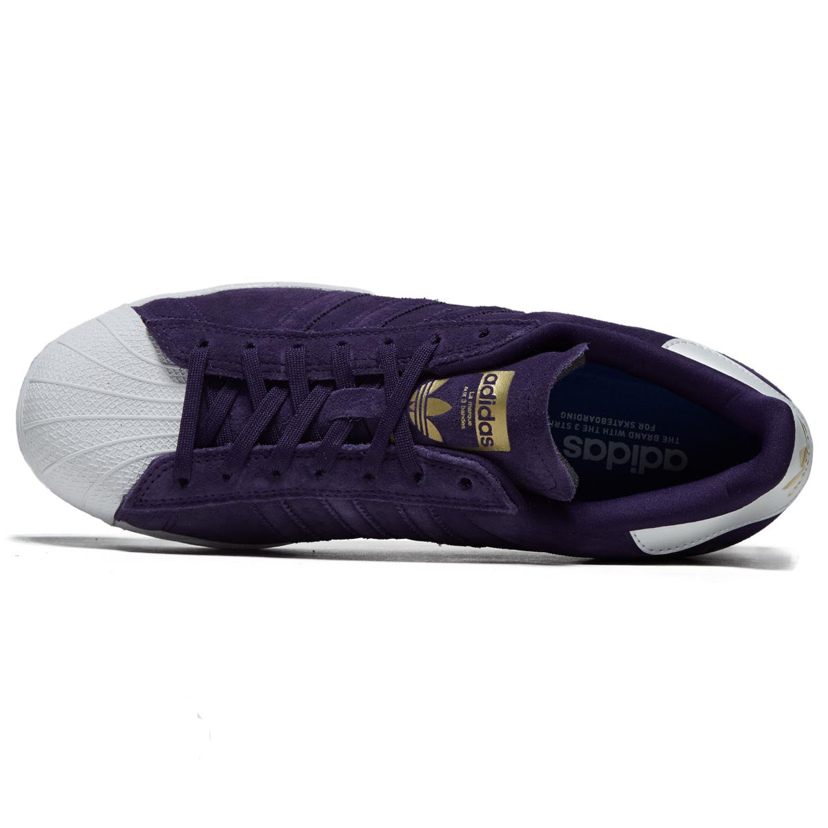 Adidas Superstar Adv Shoes - Core Purple/Zero Metallic/Gold Metallic image 3