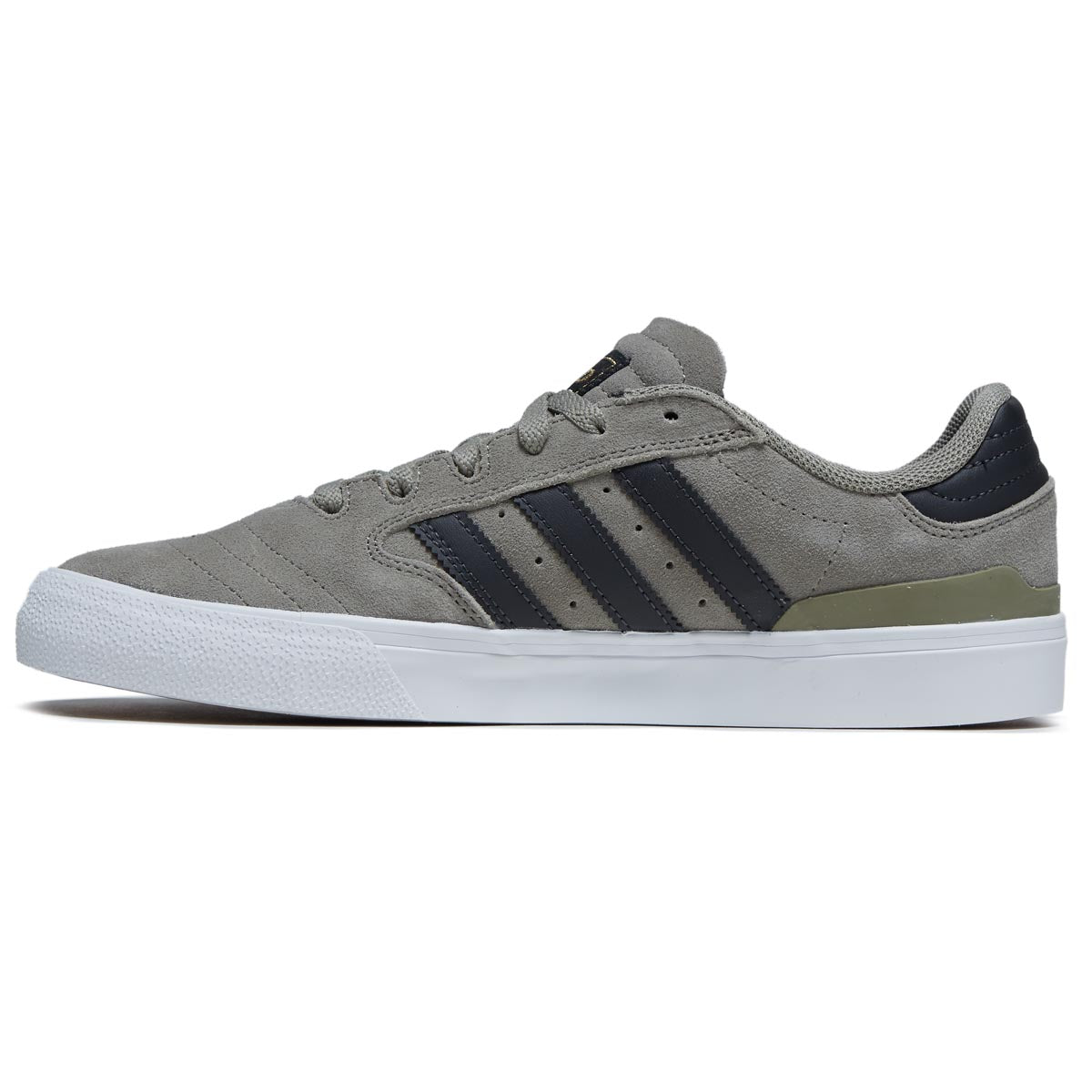 Adidas Busenitz Vulc II Shoes - Silver Pebble/Carbon/Gold Metallic image 2