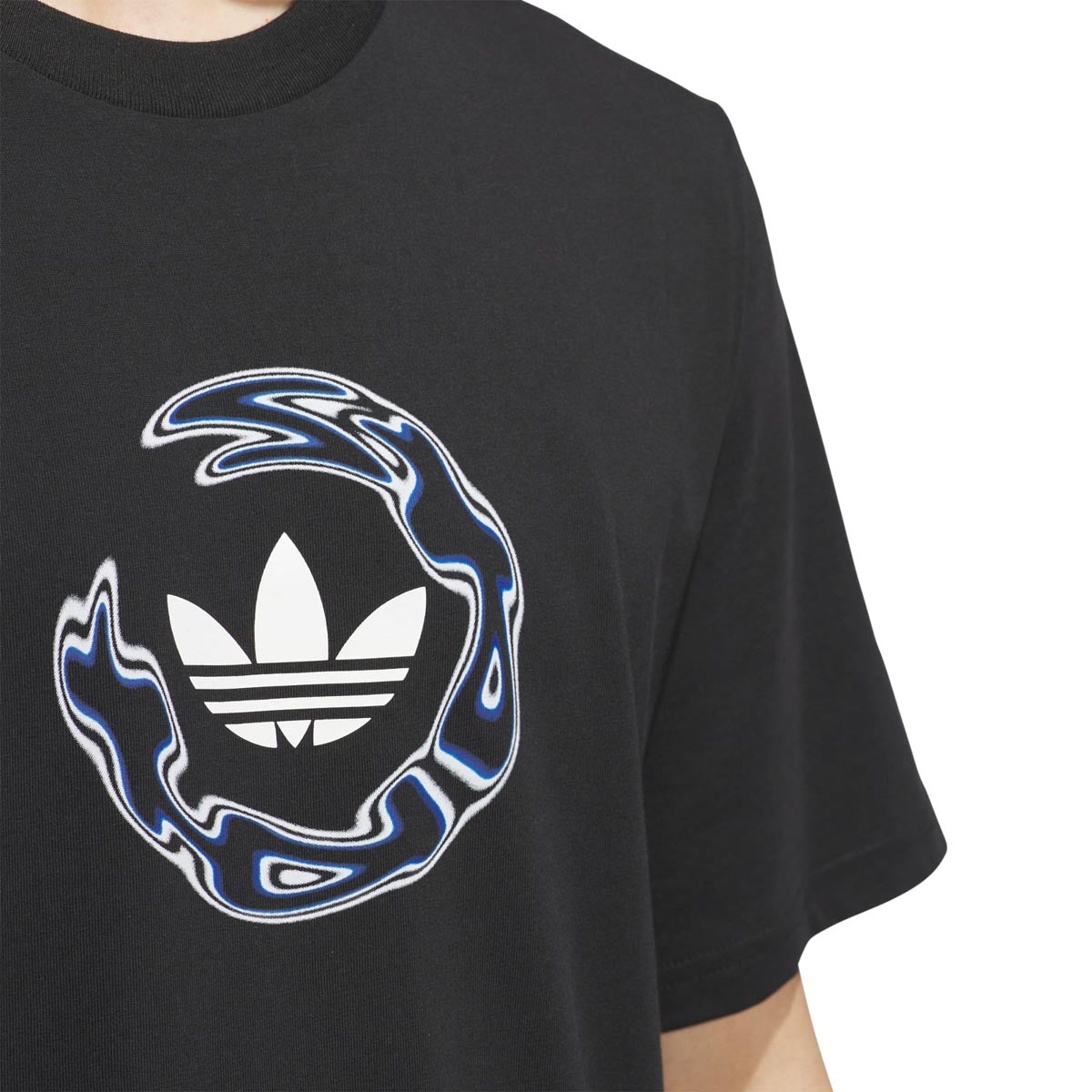 Adidas Skateboarding Wide Angle T-Shirt - Black/Royblu image 4