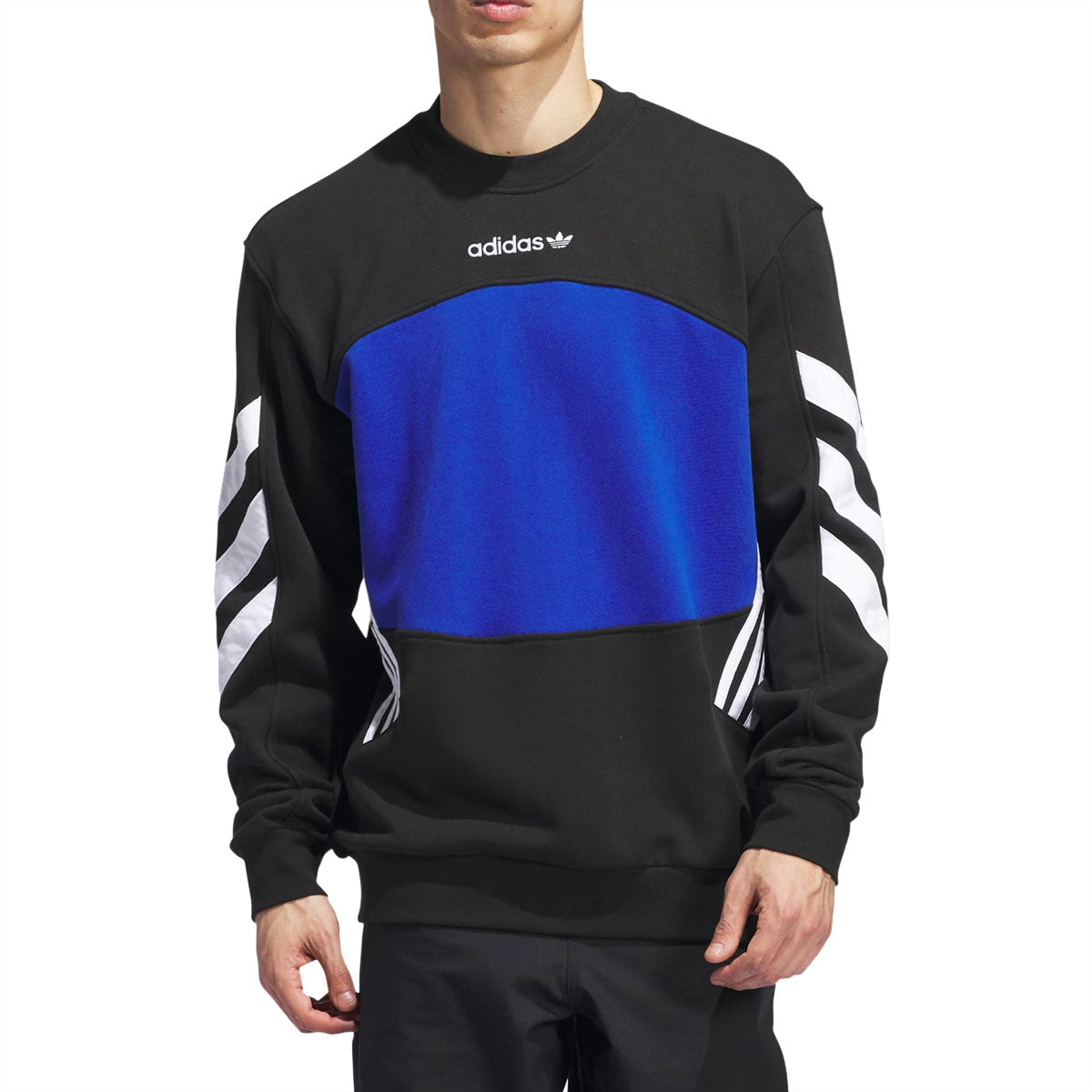 Adidas Premiere Skate Sweater - Black/Royal Blue/White image 1