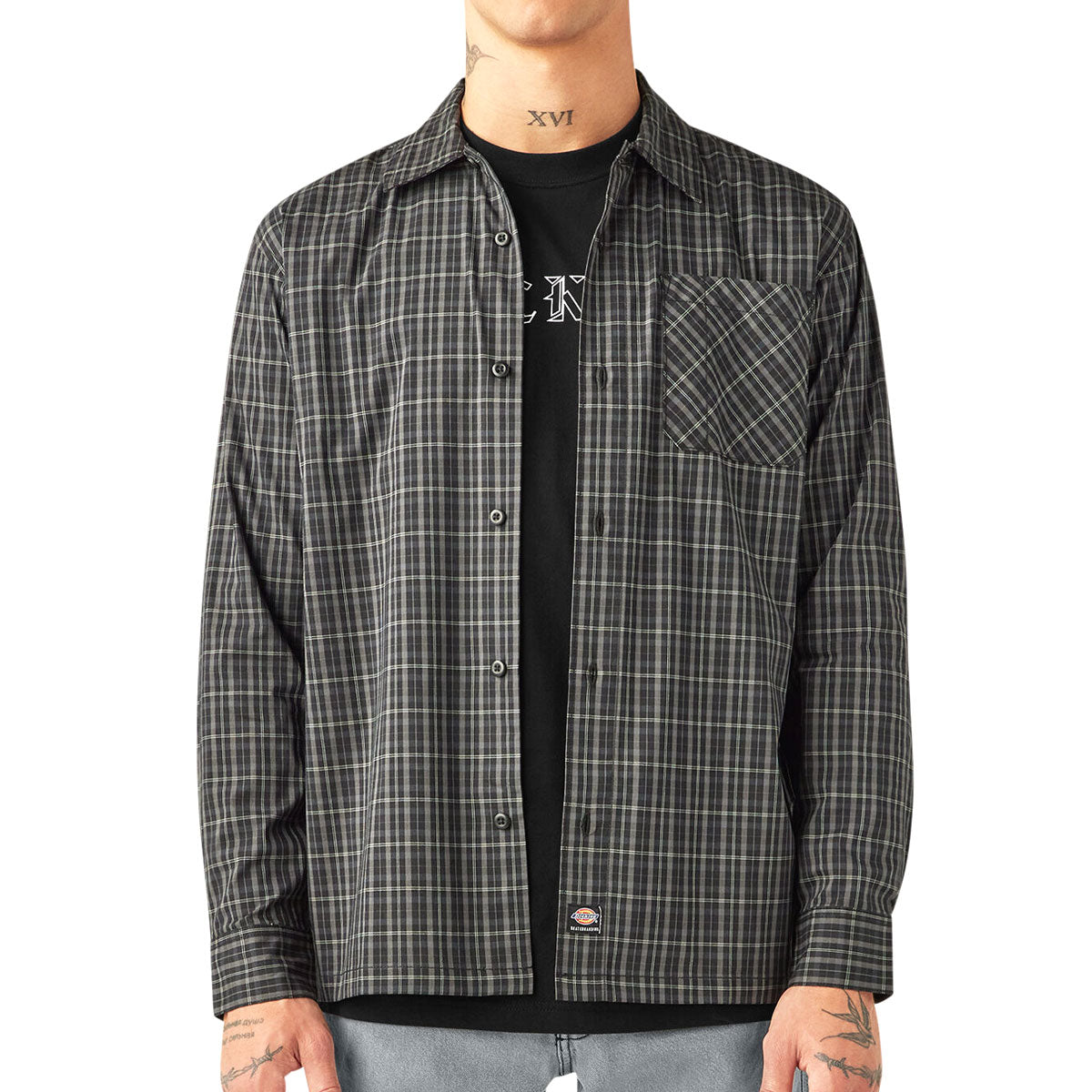 Dickies Skateboarding Long Sleeve Flex Shirt - Black image 1