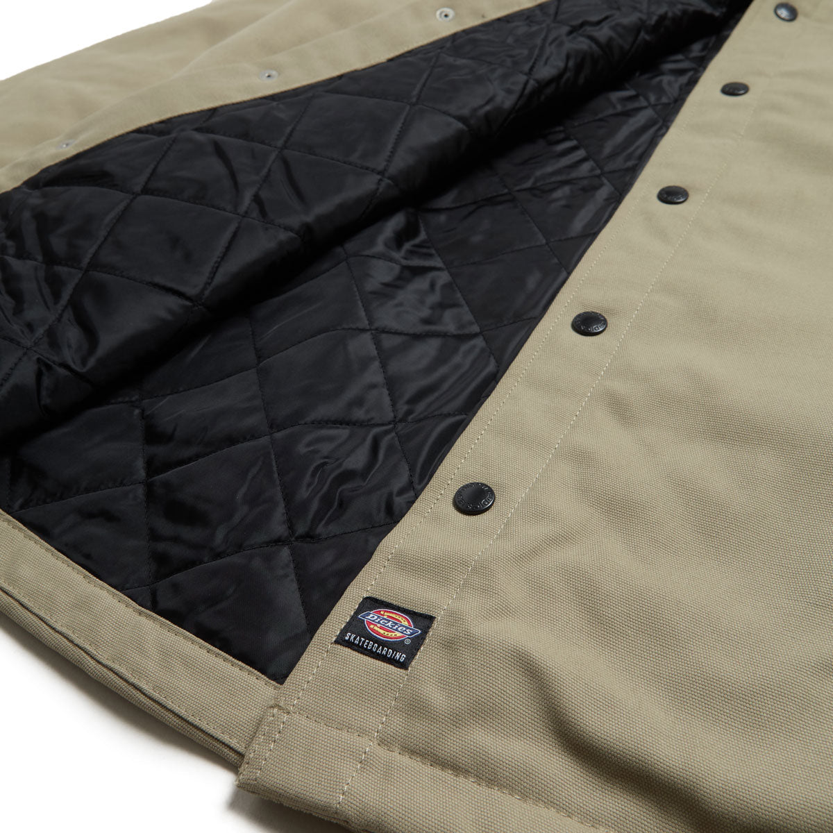 Dickies Lined Duck Snap Heavyweight Shirt Jacket - Khaki image 3