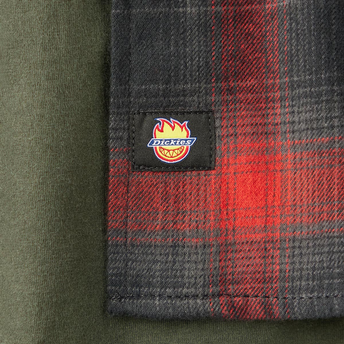 Dickies x Spitfire Flannel Shirt - Red Ochre image 4