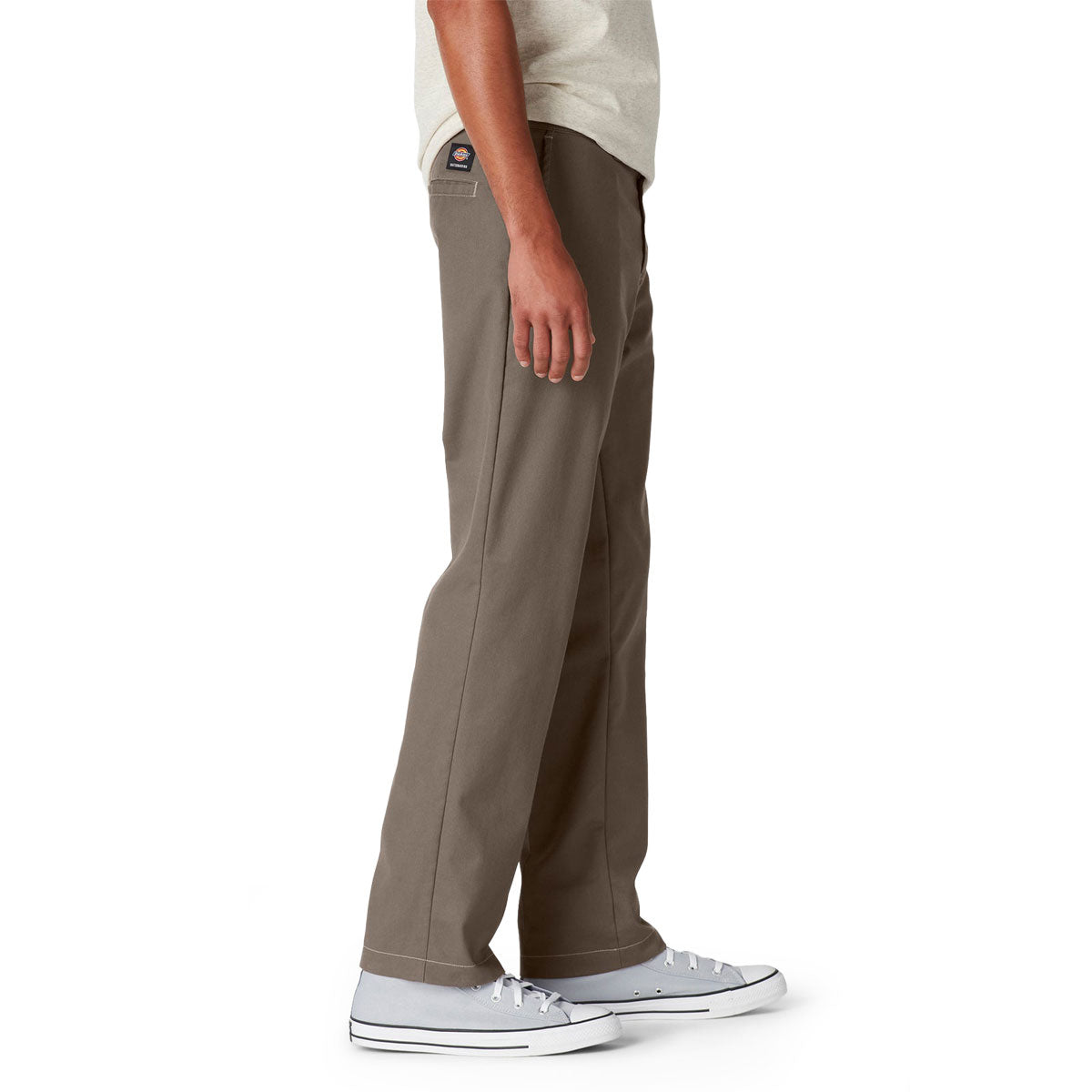 Dickies Slim Straight Twill Skate Pants - Mushroom/Contrast Top image 3
