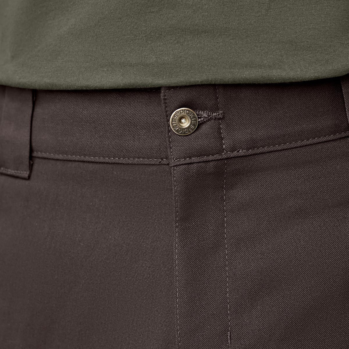 Dickies Jamie Foy Loose Straight Twill Pants - Dark Brown image 5