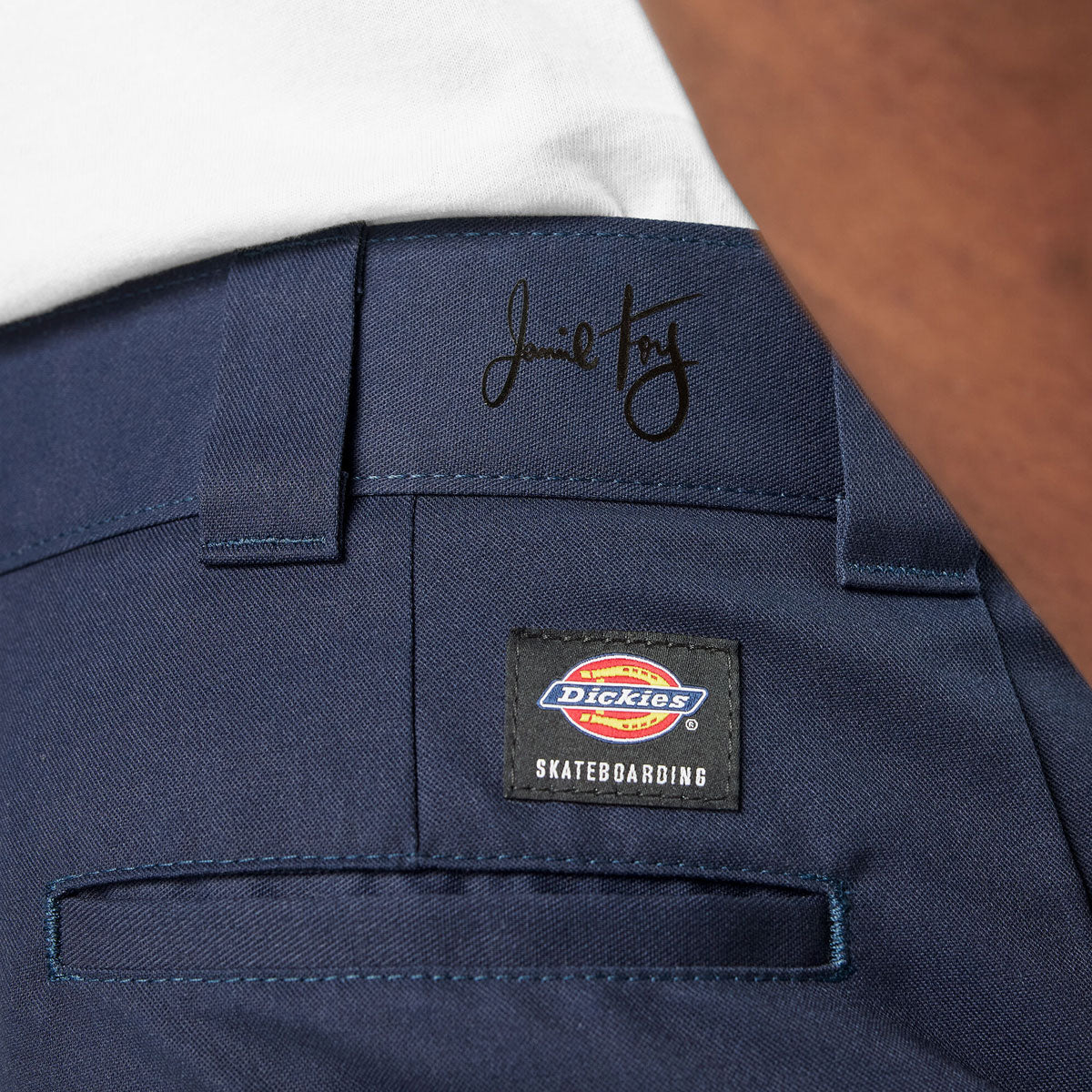 Dickies Jamie Foy Loose Straight Twill Pants - Naval Academy image 4