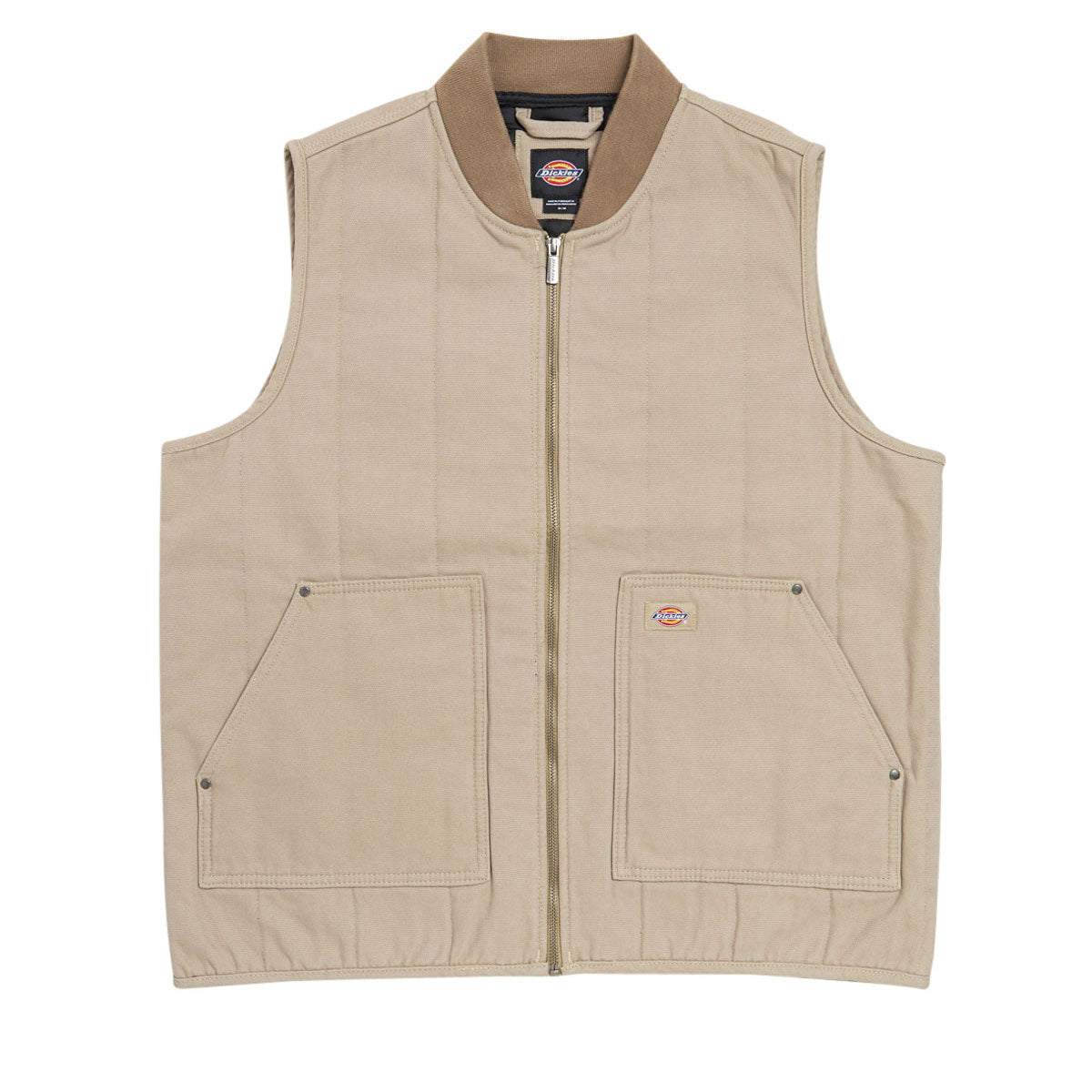 Dickies Quilted Canvas Vest Jacket - Desert Sand image 1
