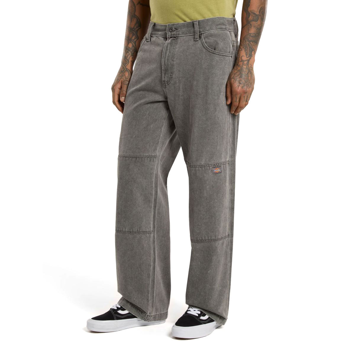 Dickies Double Knee Denim Jeans - Grey Wash Tinited image 3