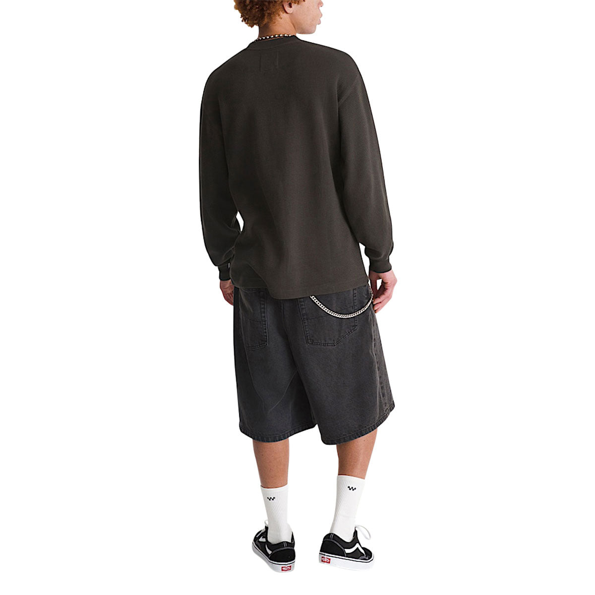 Vans Check-5 Baggy Denim Shorts - Washed Black image 4