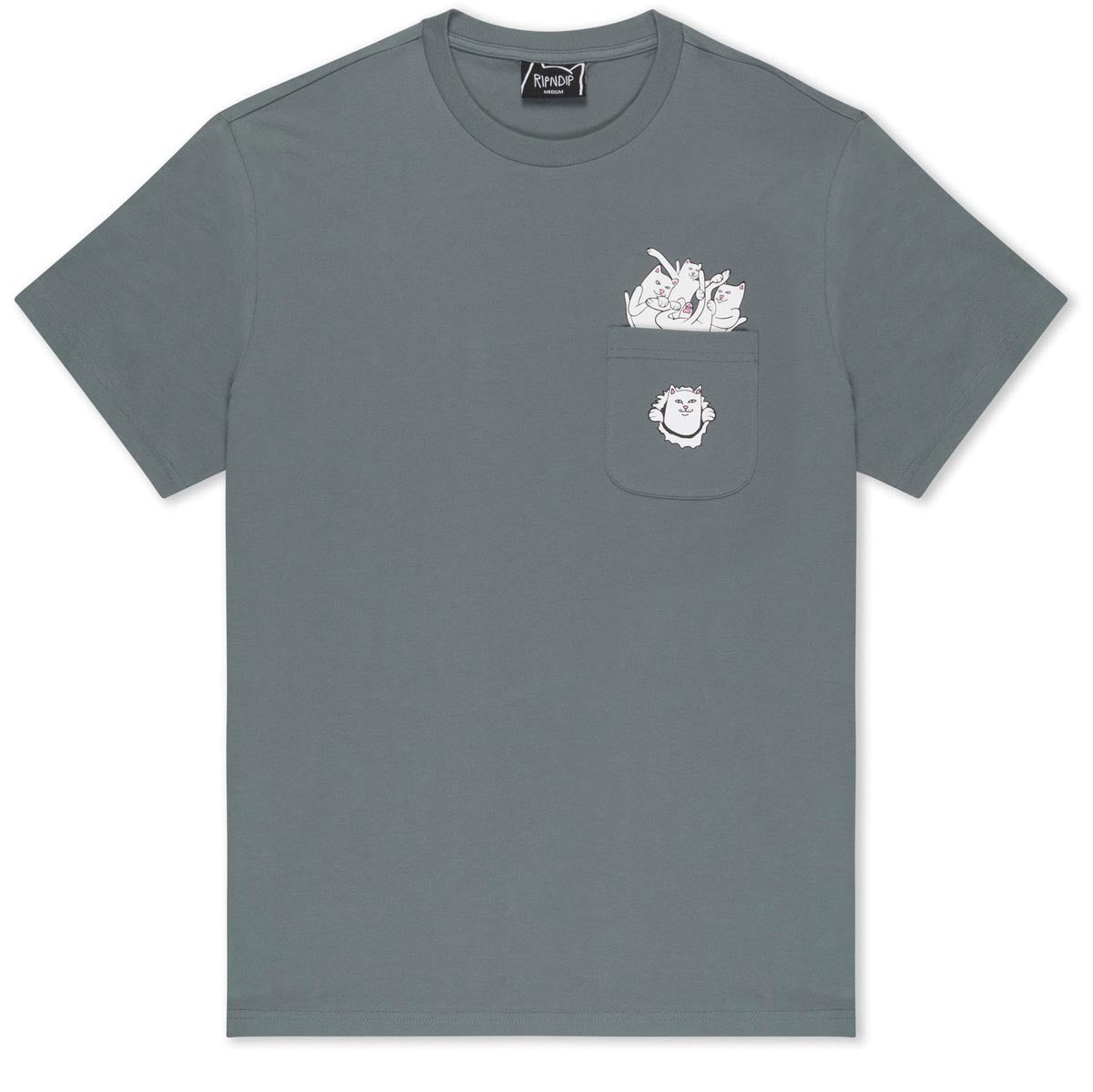 RIPNDIP Nermaniac Pocket T-Shirt - Charcoal image 1