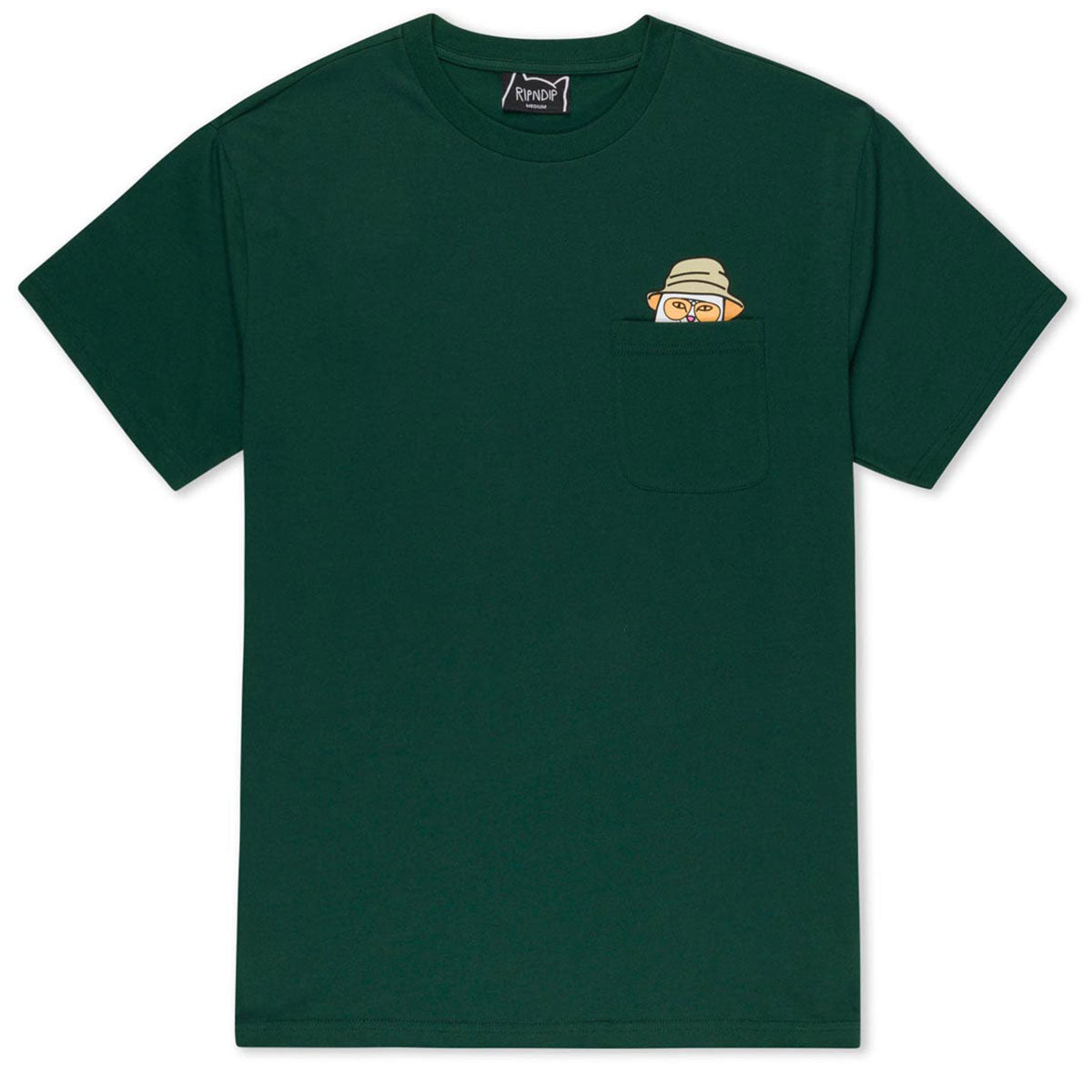 RIPNDIP Nermal S Thompson Pocket T-Shirt - Hunter Green image 1