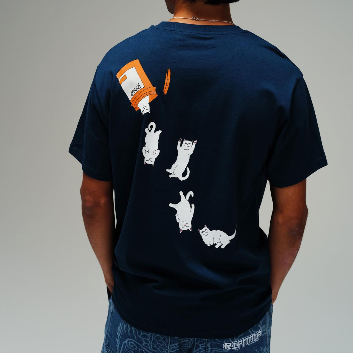 RIPNDIP Nermal Pills T-Shirt - Navy image 3