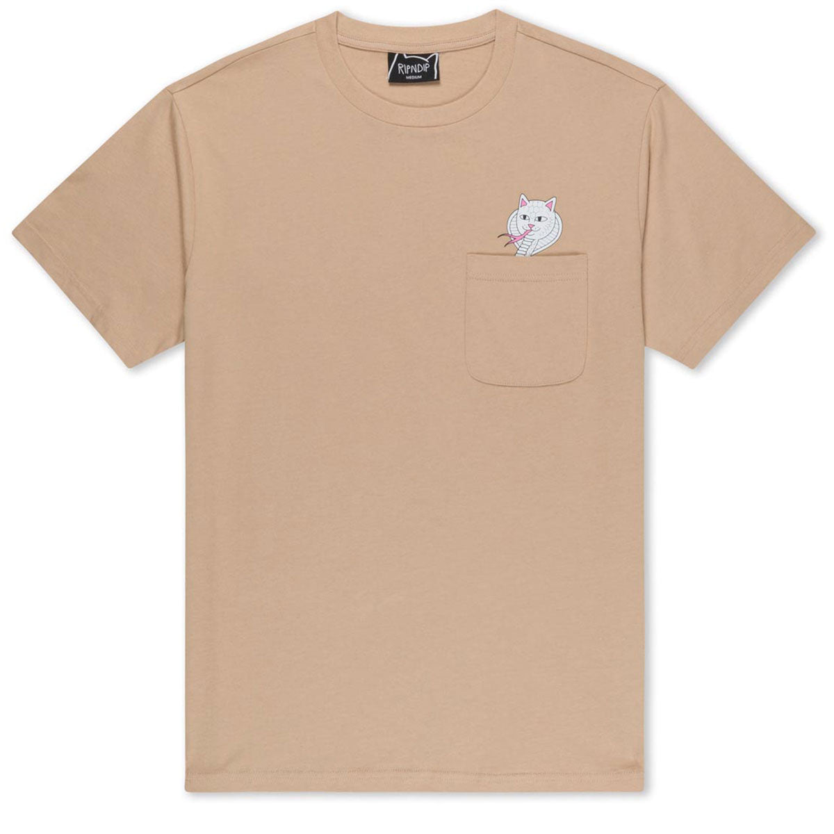 RIPNDIP Cobra Nerm Pocket T-Shirt - Almond image 1