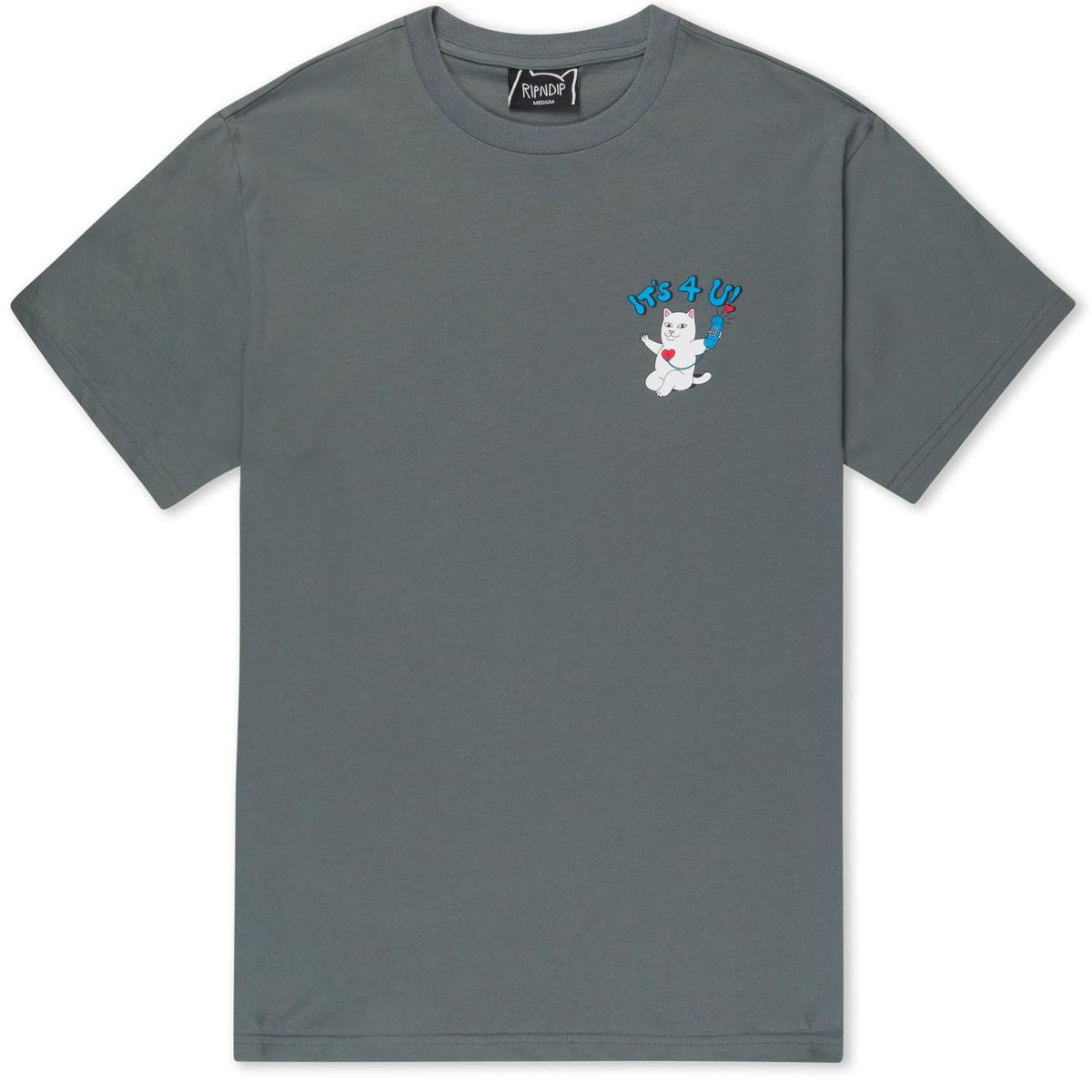 RIPNDIP Its 4 U T-Shirt - Charcoal image 2