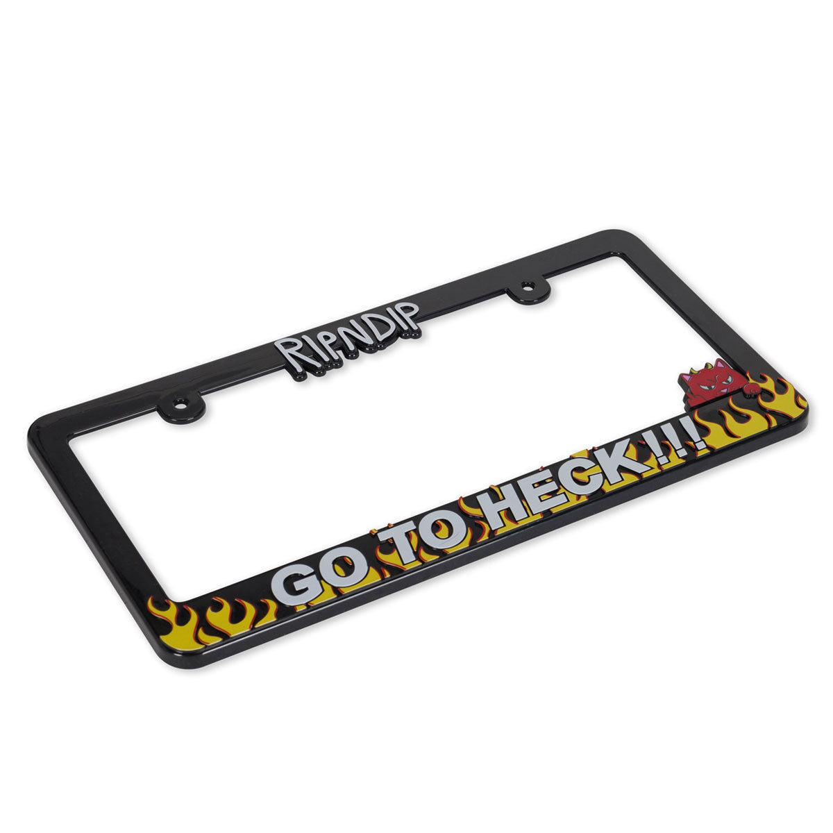 RIPNDIP Go To Heck License Plate - Black image 2