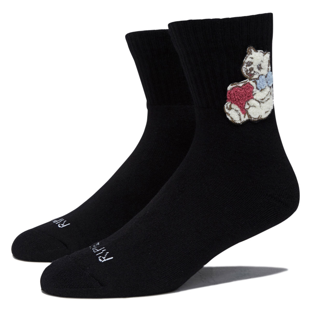 RIPNDIP I Love Cats Mid Socks - Black image 1