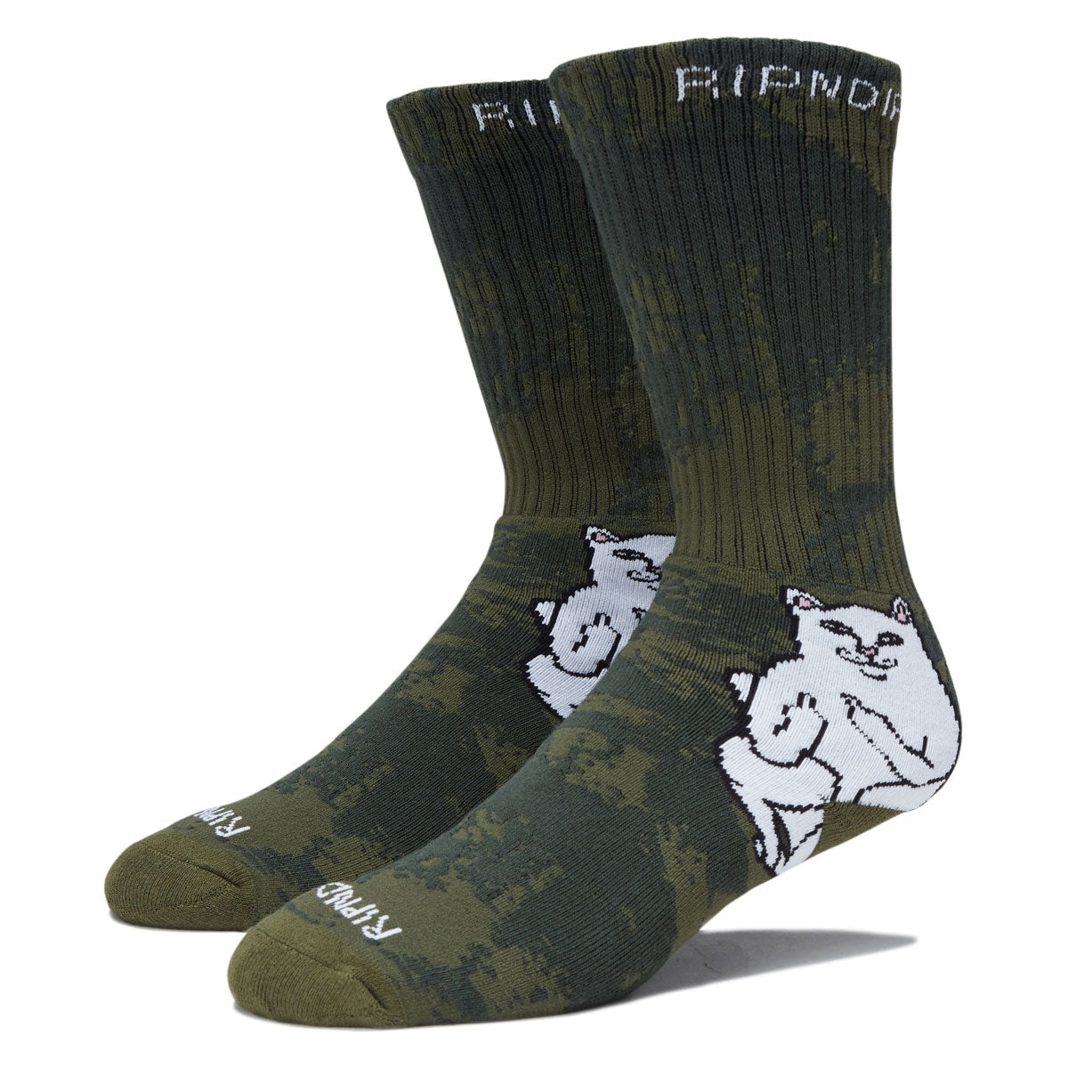 RIPNDIP Lord Nermal Socks - Forest Camo image 1