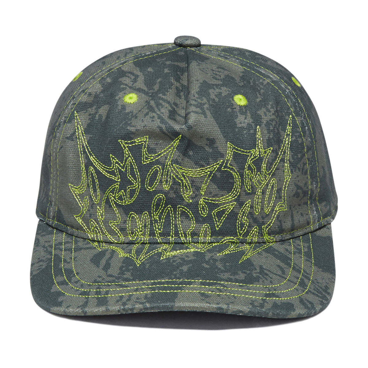 RIPNDIP Slater Snapback Hat - Forest Camo image 5