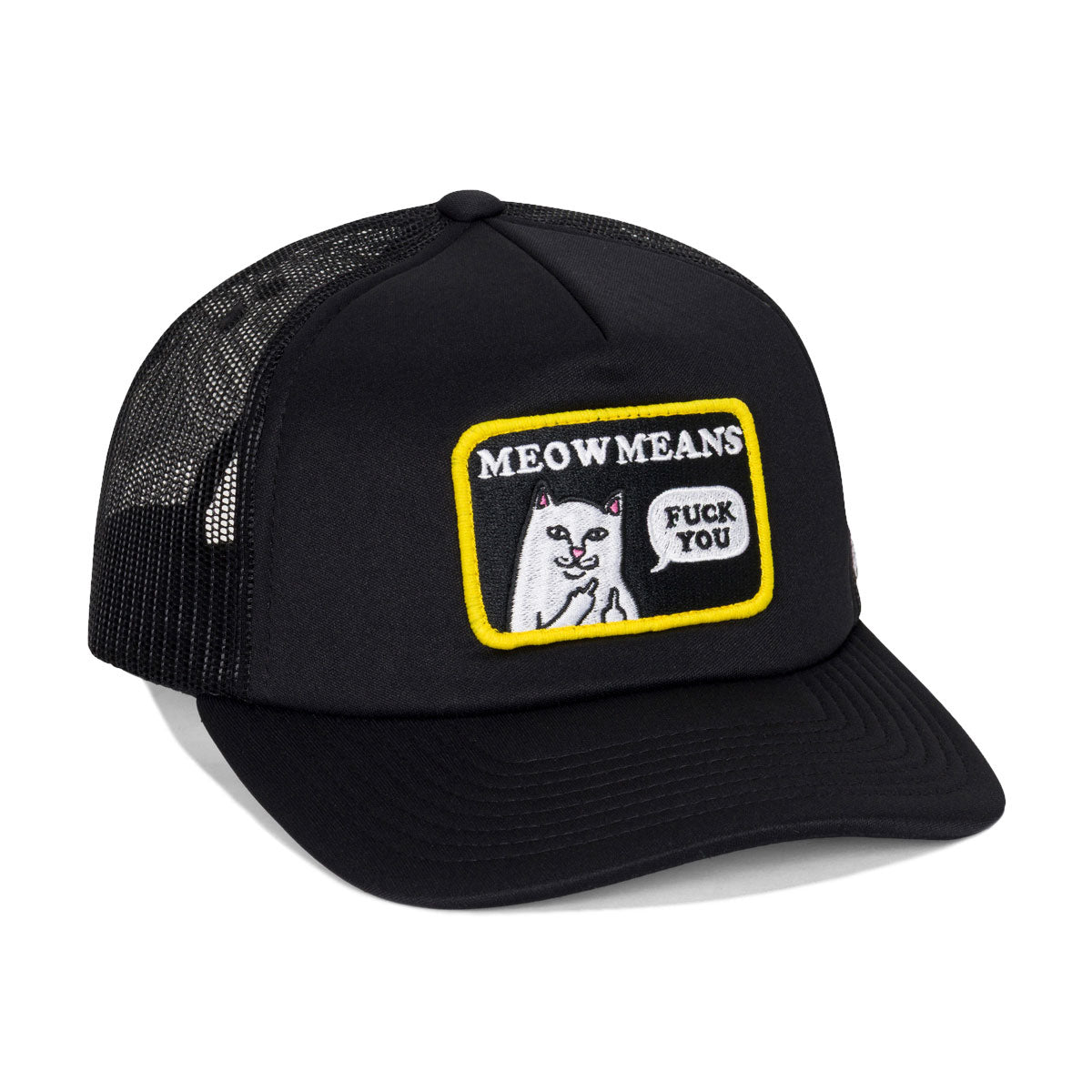 RIPNDIP Meow Meow Trucker Hat - Black image 4