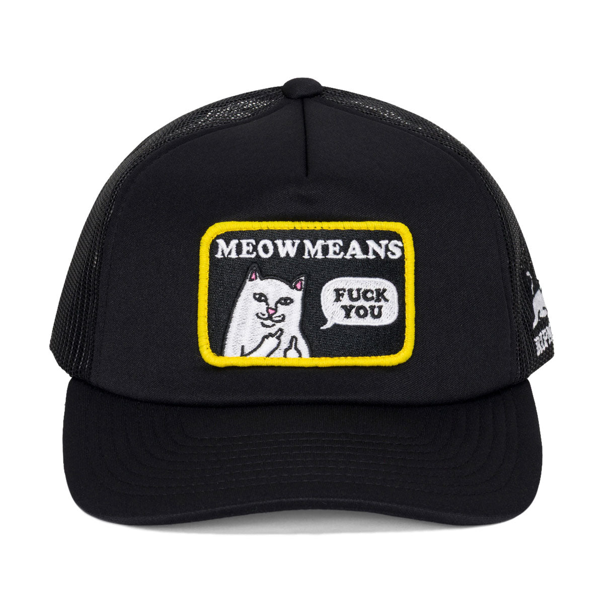 RIPNDIP Meow Meow Trucker Hat - Black image 5